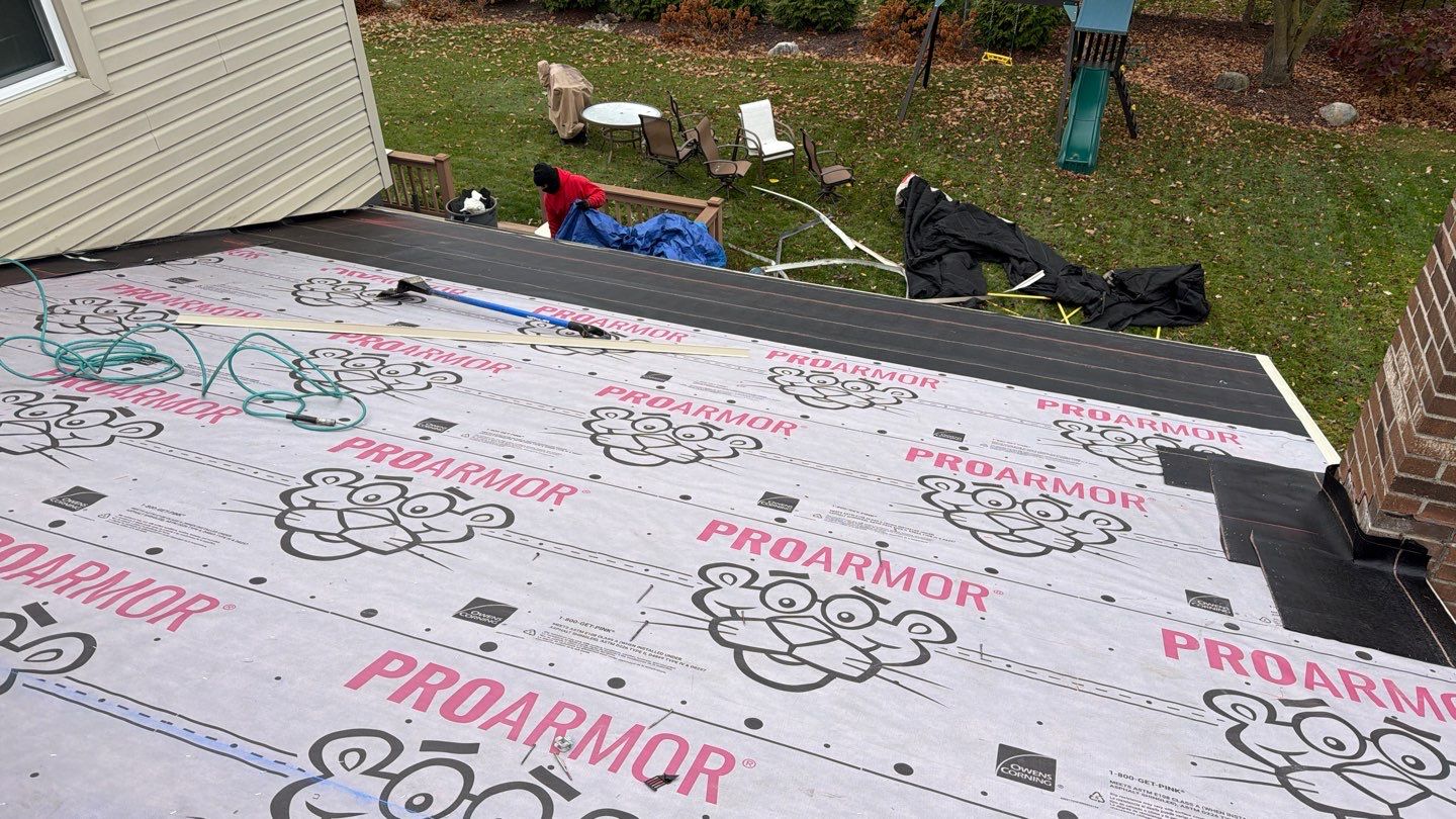 Roof Replacement using Owens Corning Teak by 180 Contractors