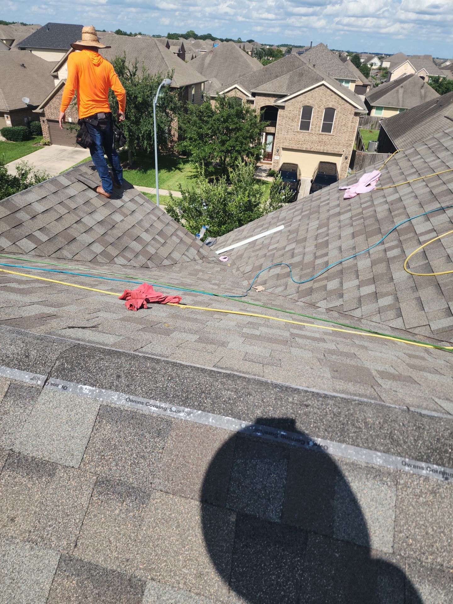 Residential Roofing Installation using Owen's Corning Duration (Lifetime) Shingles by Roof Repair Company