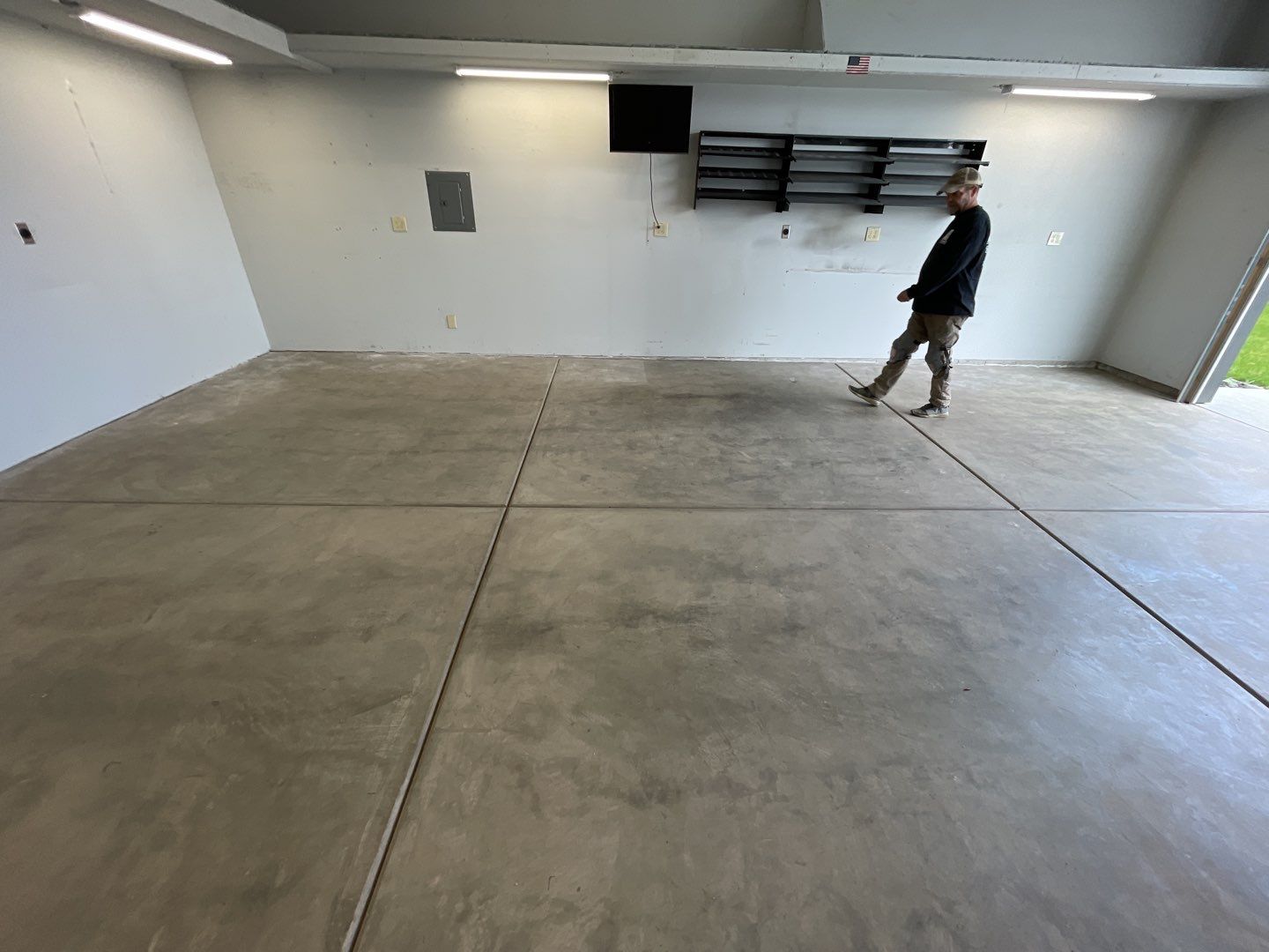Garage Transformation using Slate Stone by Croc Coatings, LLC