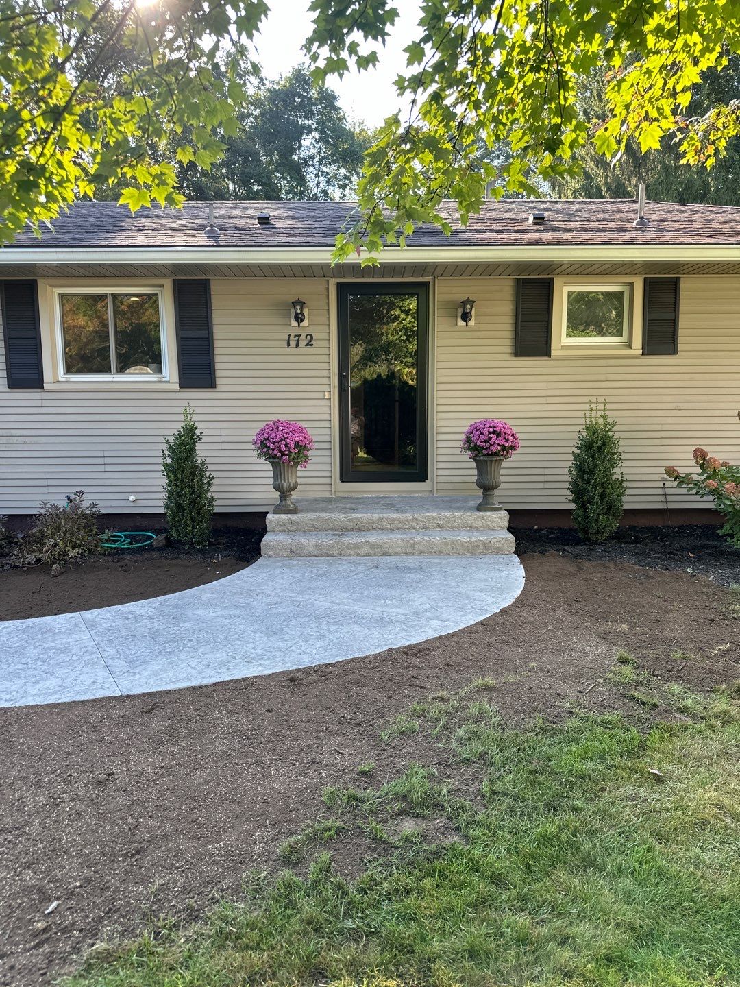 Rolled Slate Stamp Walkway by NG Masonry & Construction LLC
