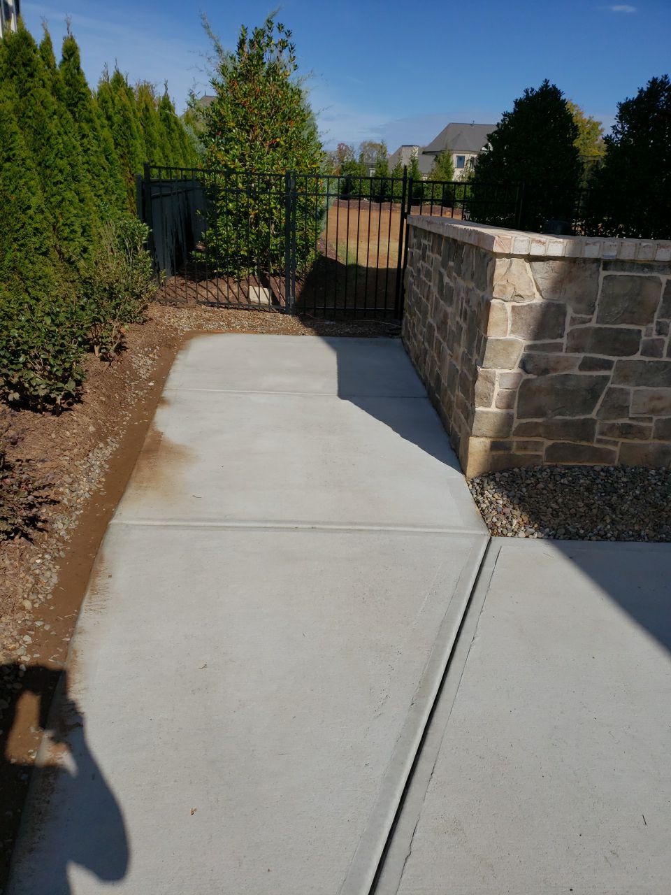 Driveway Clean using cleaner by G&H Home Tech Pros LLC