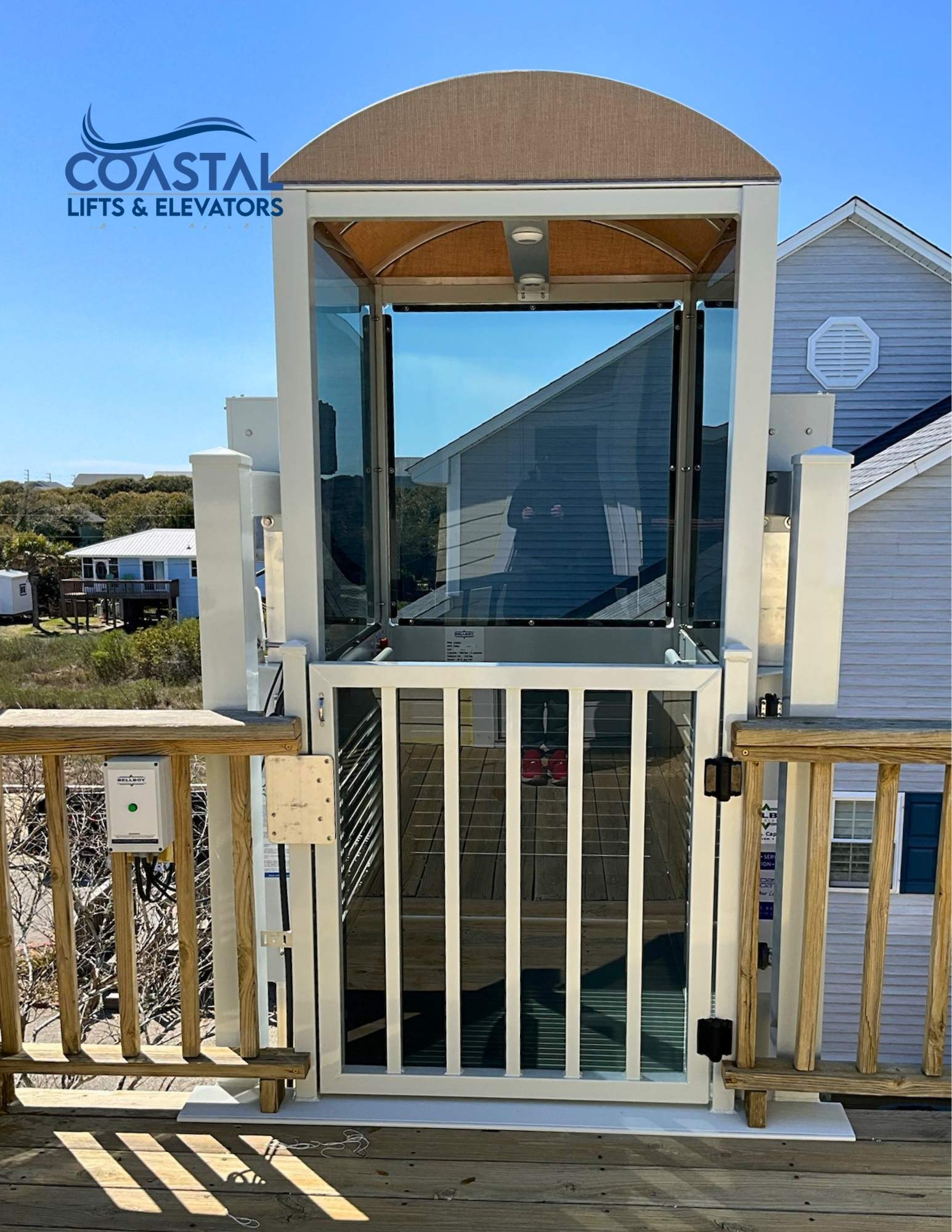 Residential Exterior Elevator Installations  by Coastal Boat Lift Repair LLC