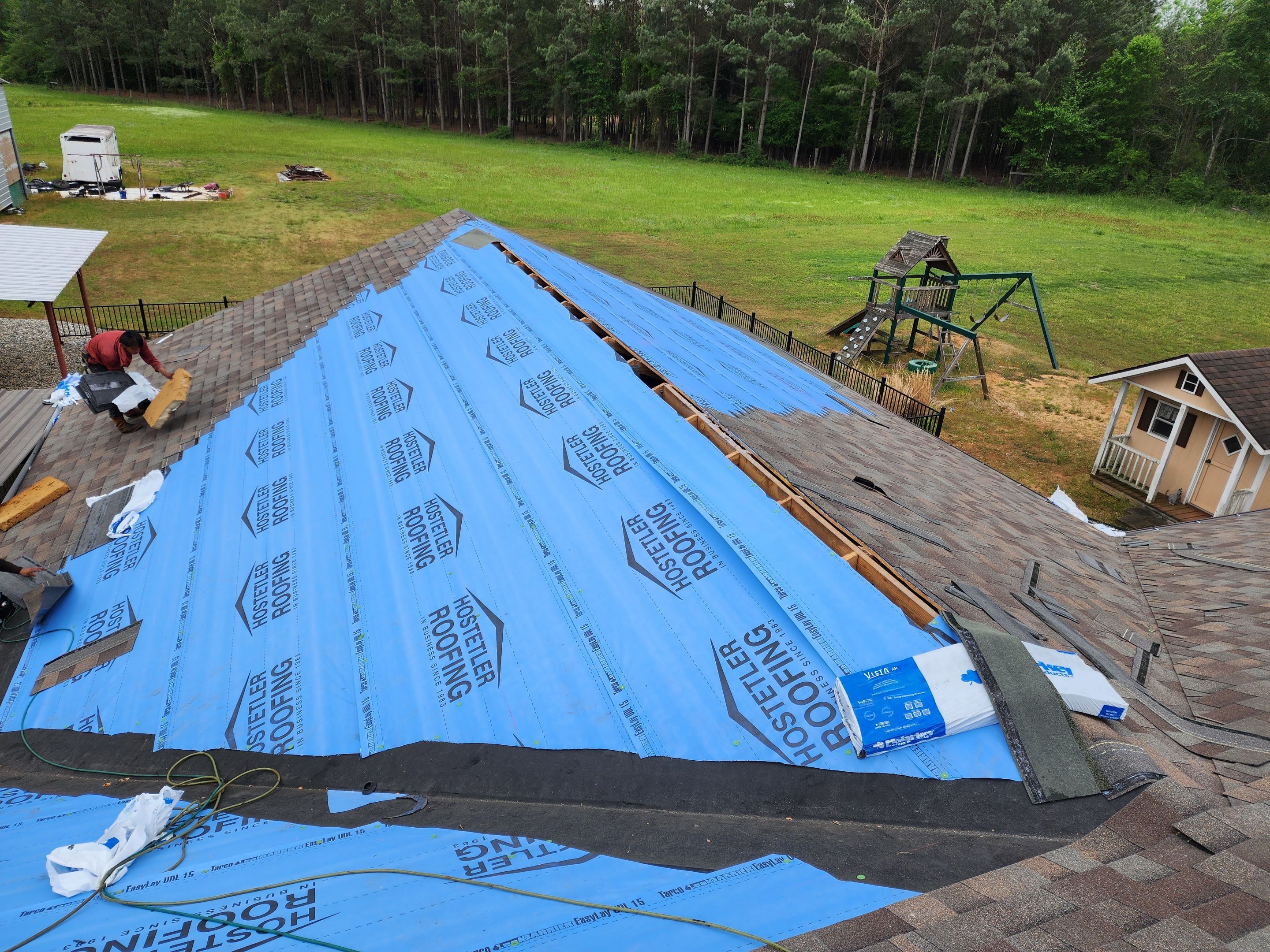 Residential Shingle Reroof using Malarkey Vista by Hostetler Roofing