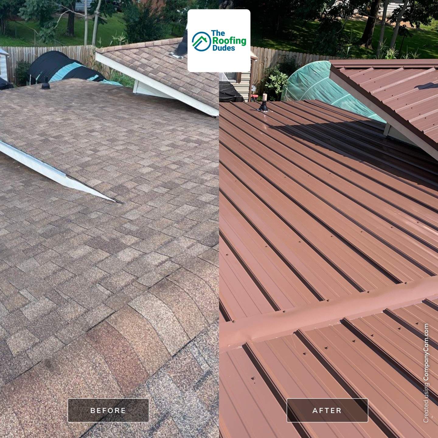 Residential Roofing Installation using 26 Gauge Metal by The Roofing Dudes