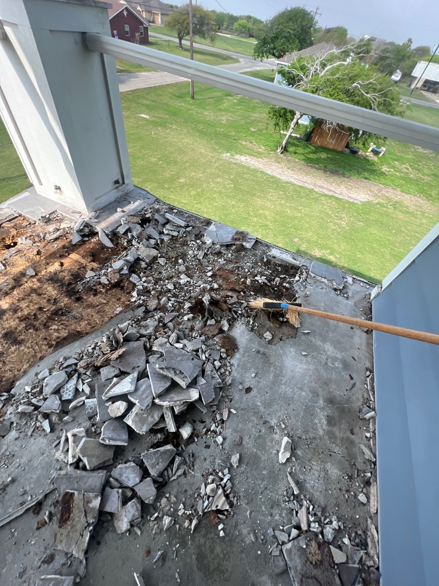 Walk Out Patio Cover by Bayfront Roofing and Construction