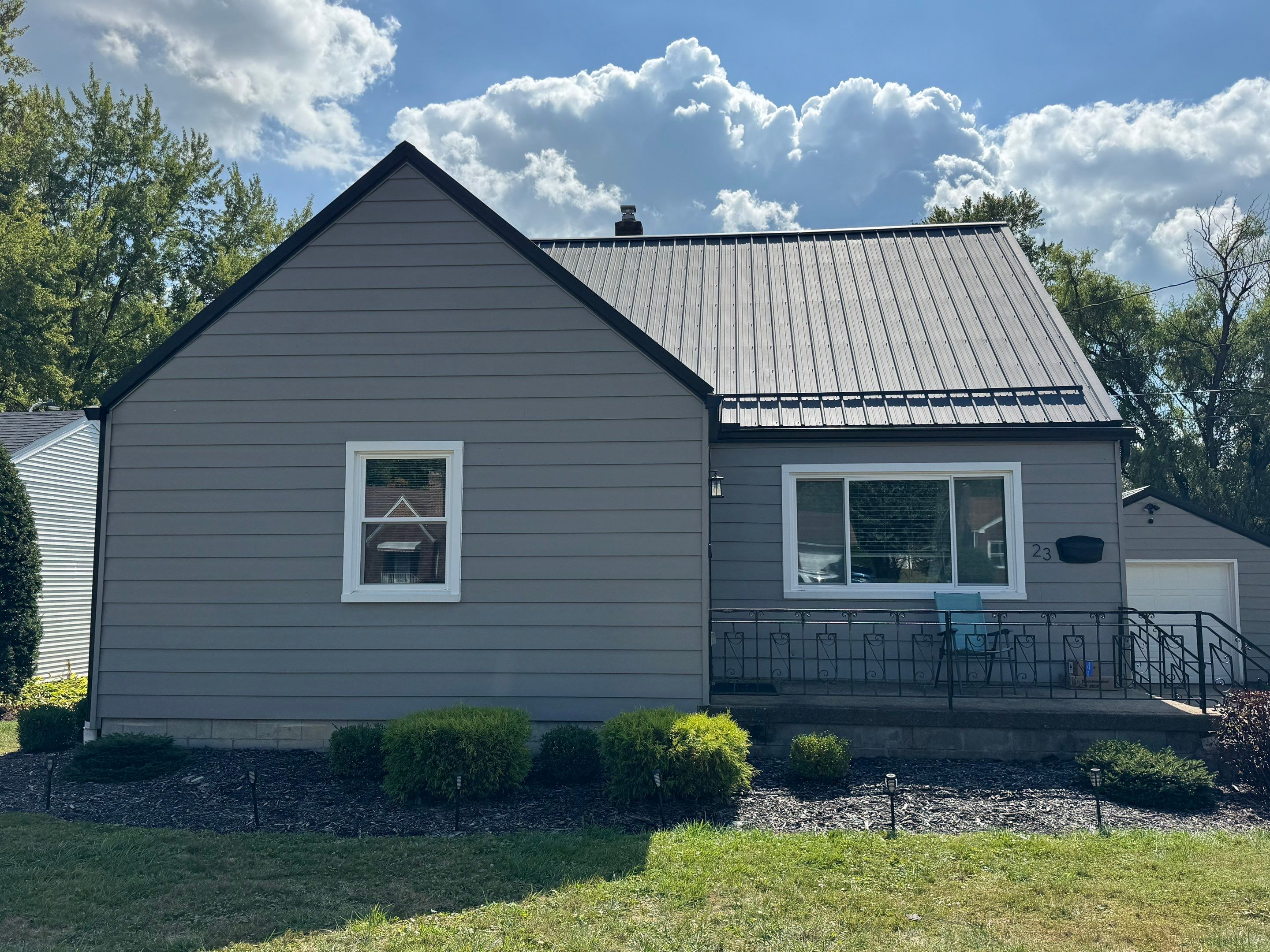 5 Star Metal Crinkle Finish in Black & 6" Black Gutters by Pally Roofing