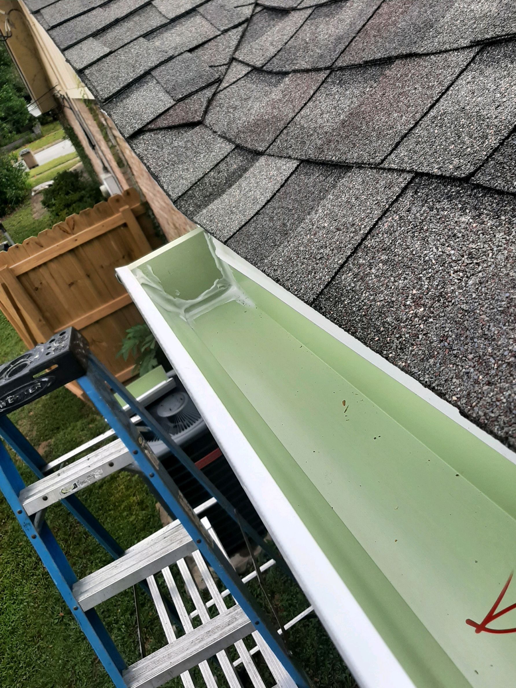 Gutter Installation using K-Style Seamless Gutters by Gutter Professors