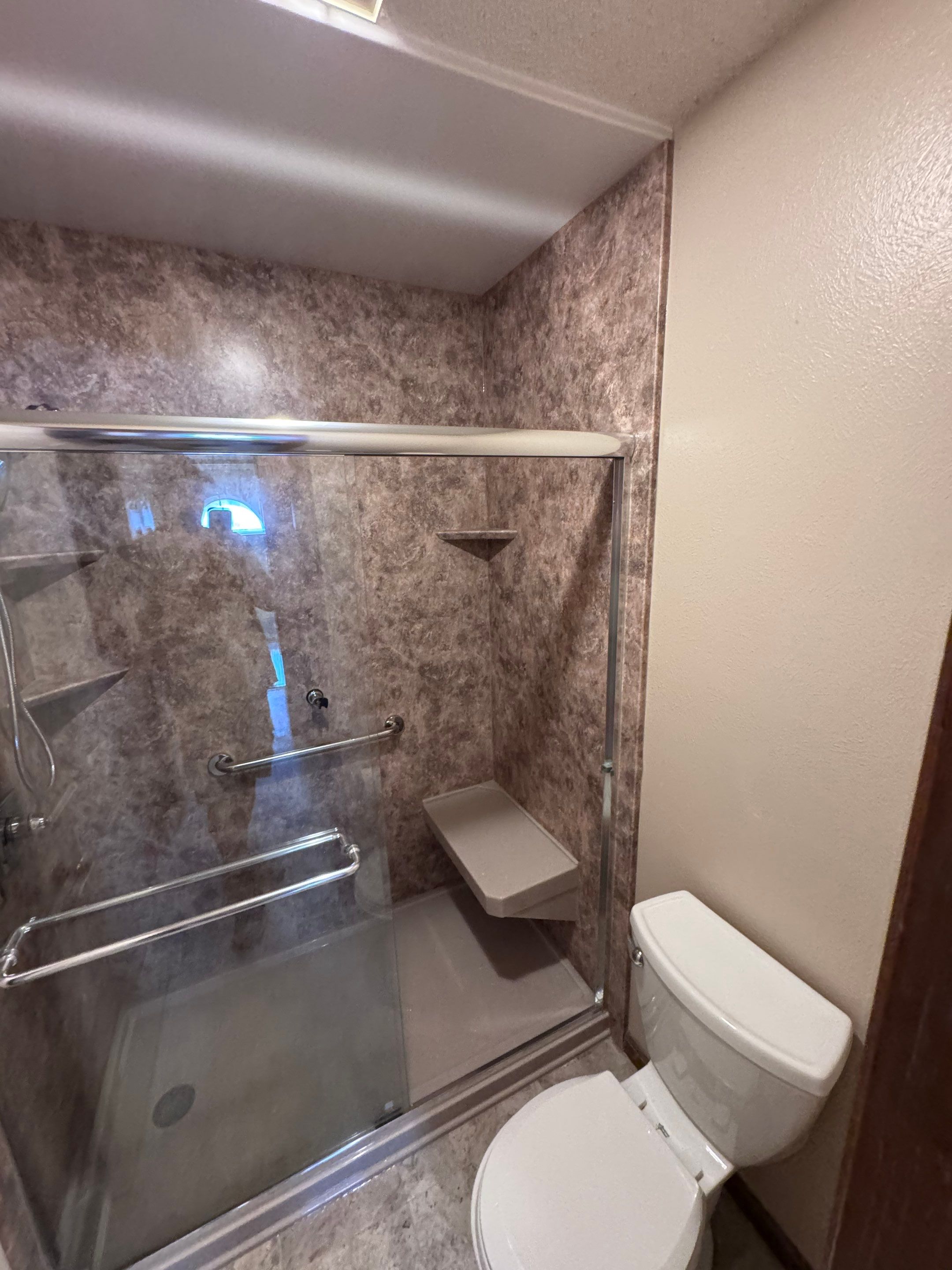 Tub to Shower Conversion: Canyon Rock by Rome Bath Remodeling