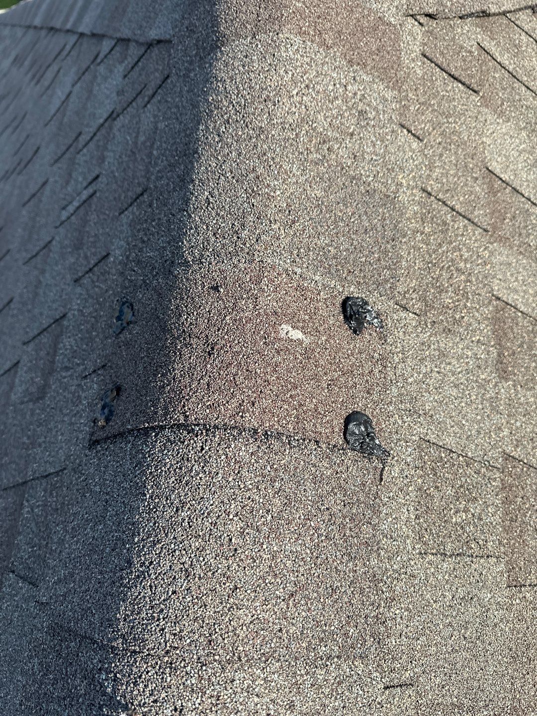 Hail Damage using Owen's Corning Duration (Lifetime) Shingles by Roof Repair Company