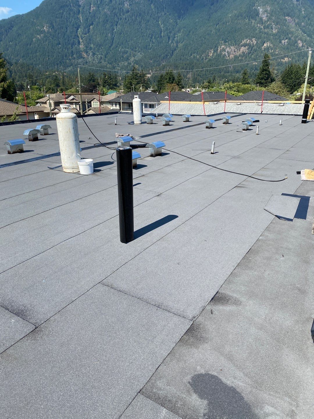 Residential ReRoofing Installation using IKO 2ply sbs  by Top Notch Roofing Inc