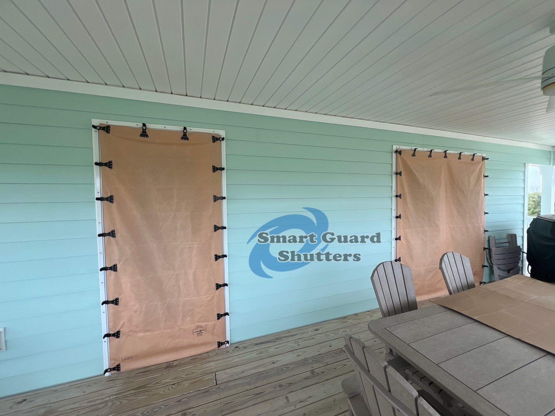Astro Guard Hurricane Fabric - Tan by Smart Guard Shutters