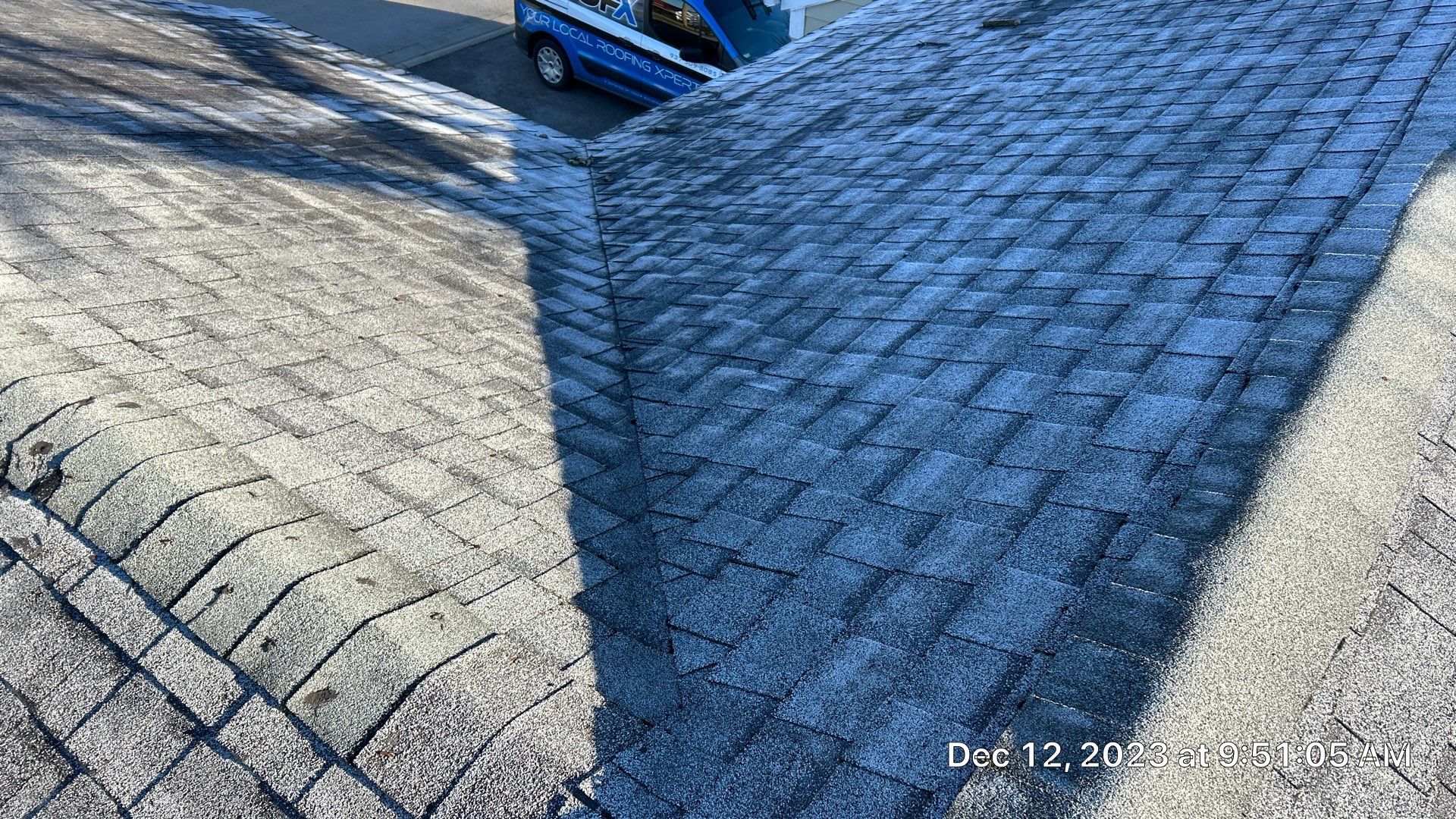 Residential Roofing Installation using Duration Series Shingles - Slatestone Gray by RoofX 