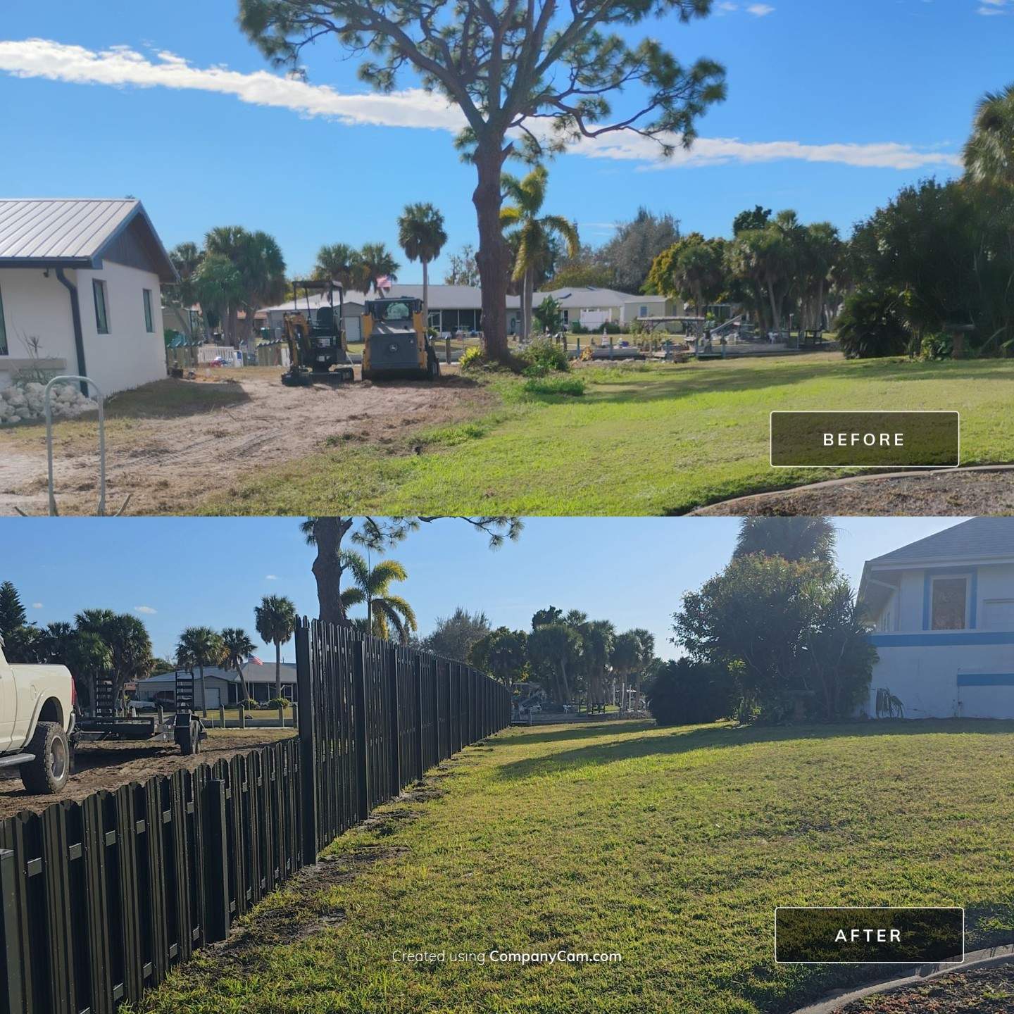 Bronze Metal Privacy Fence in Port Charlotte by True Fence LLC