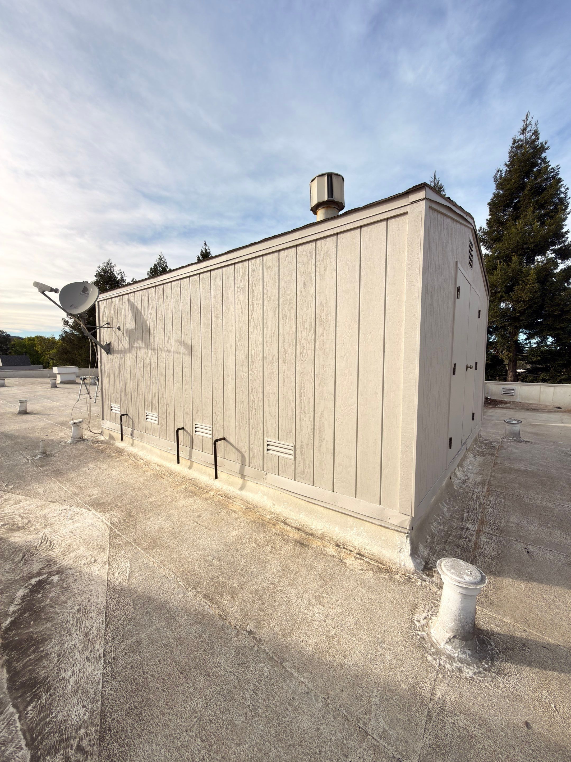 Roof Top Boiler Room and Roofing Repairs by Anza Builders, Inc. 