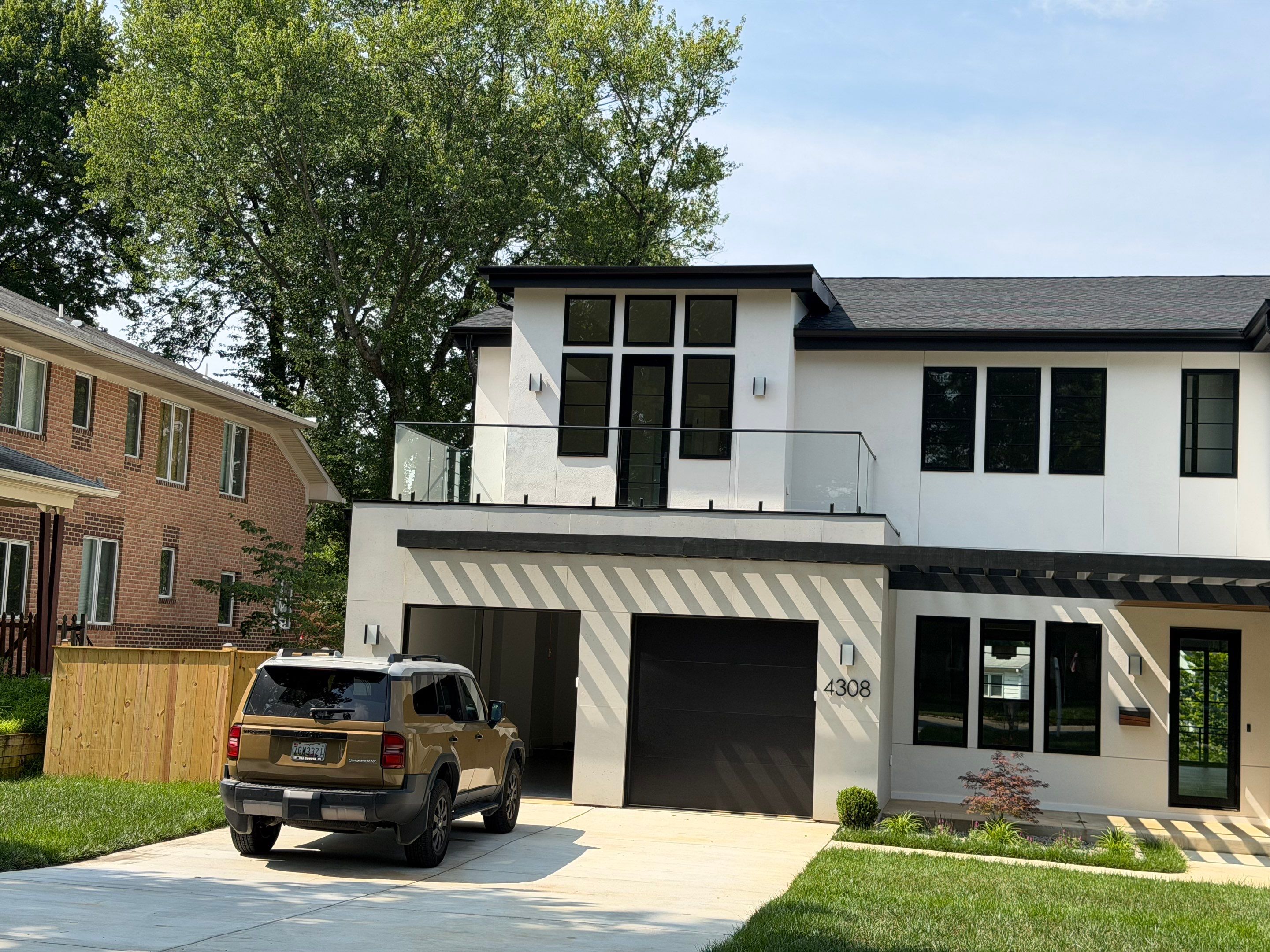 Metal Balcony Railing Installation in Kensington by Capitol Iron Works