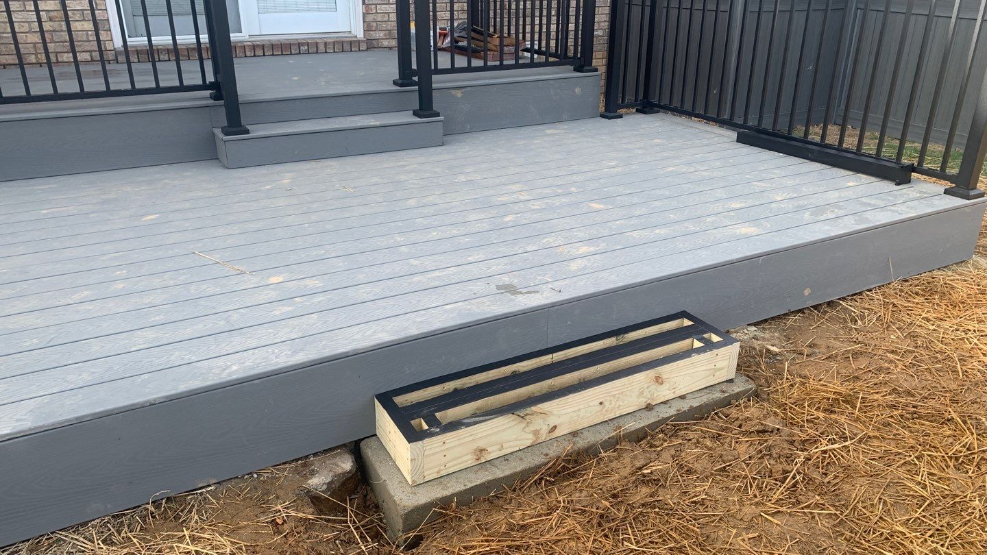 Deck Replacement using Trex Decking and Railing by Secure Construction Company Inc
