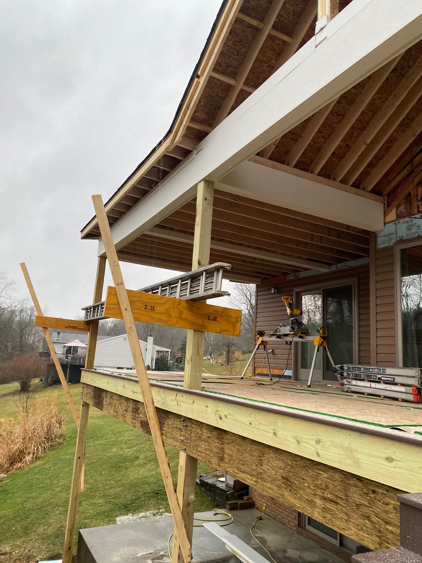 Deck and Roof Build by Cousins Roofing Siding & Decks