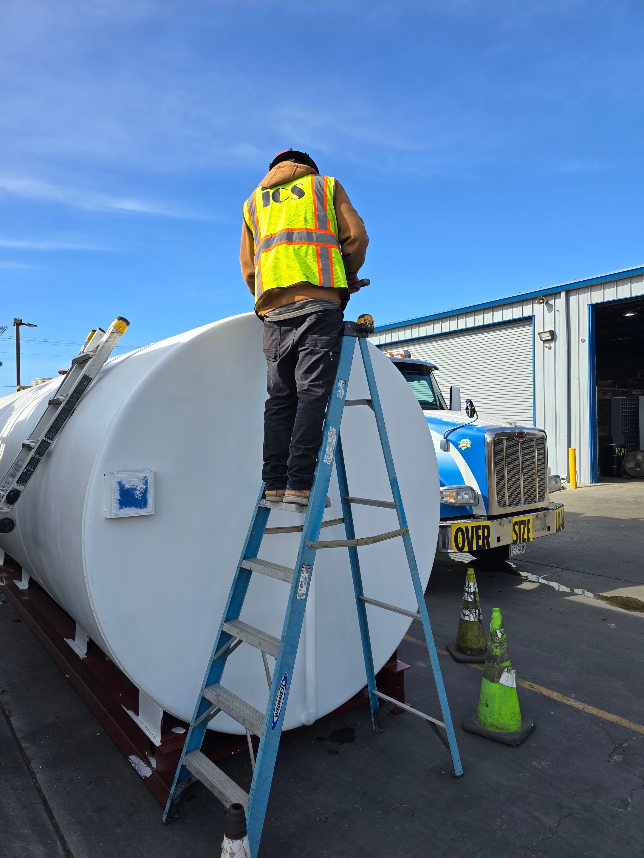 Outdoor Water Tank Installation & Piping Setup by Us Plumbing 
