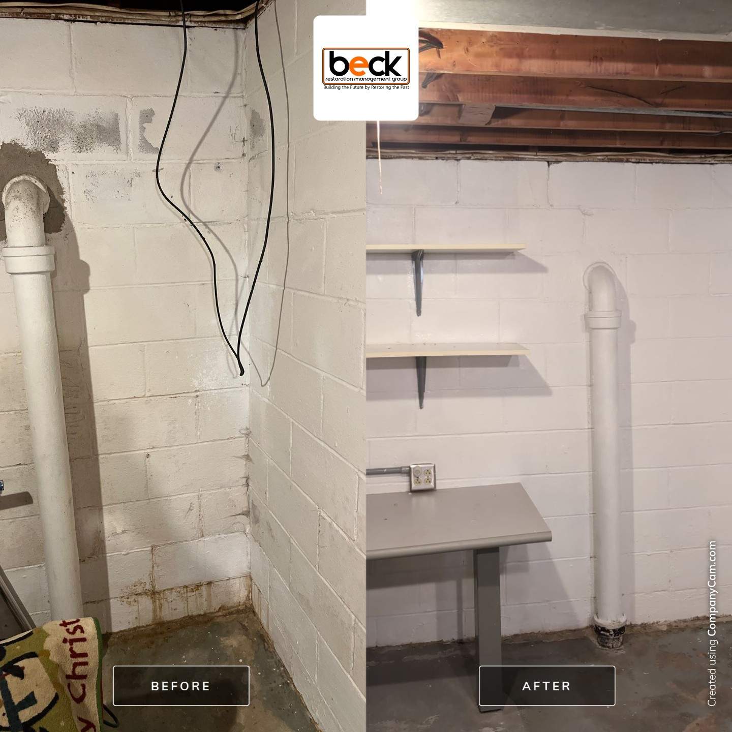 Akron Basement Waterproofing by Beck Restoration Management Group