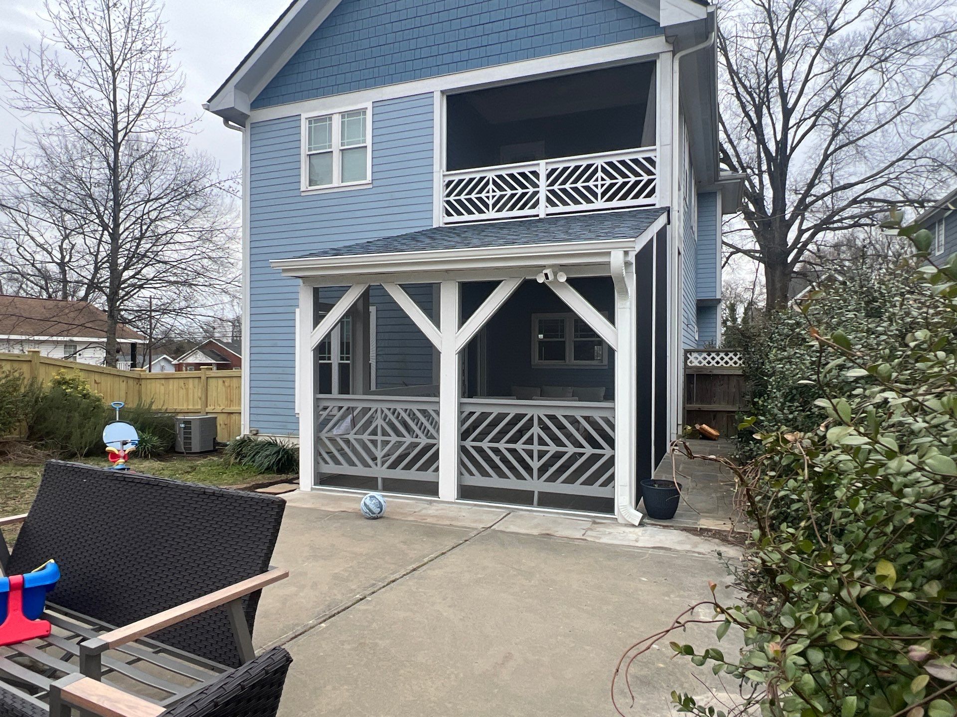 Durham Pergola-to-Screened Porch Transformation by The Remodeling Company