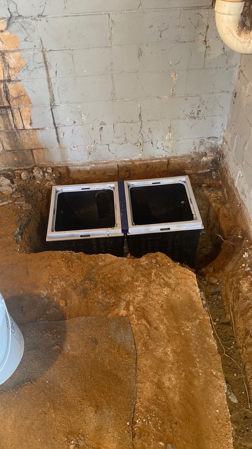 Interior Basement Waterproofing System by Toledo Basement Repair 