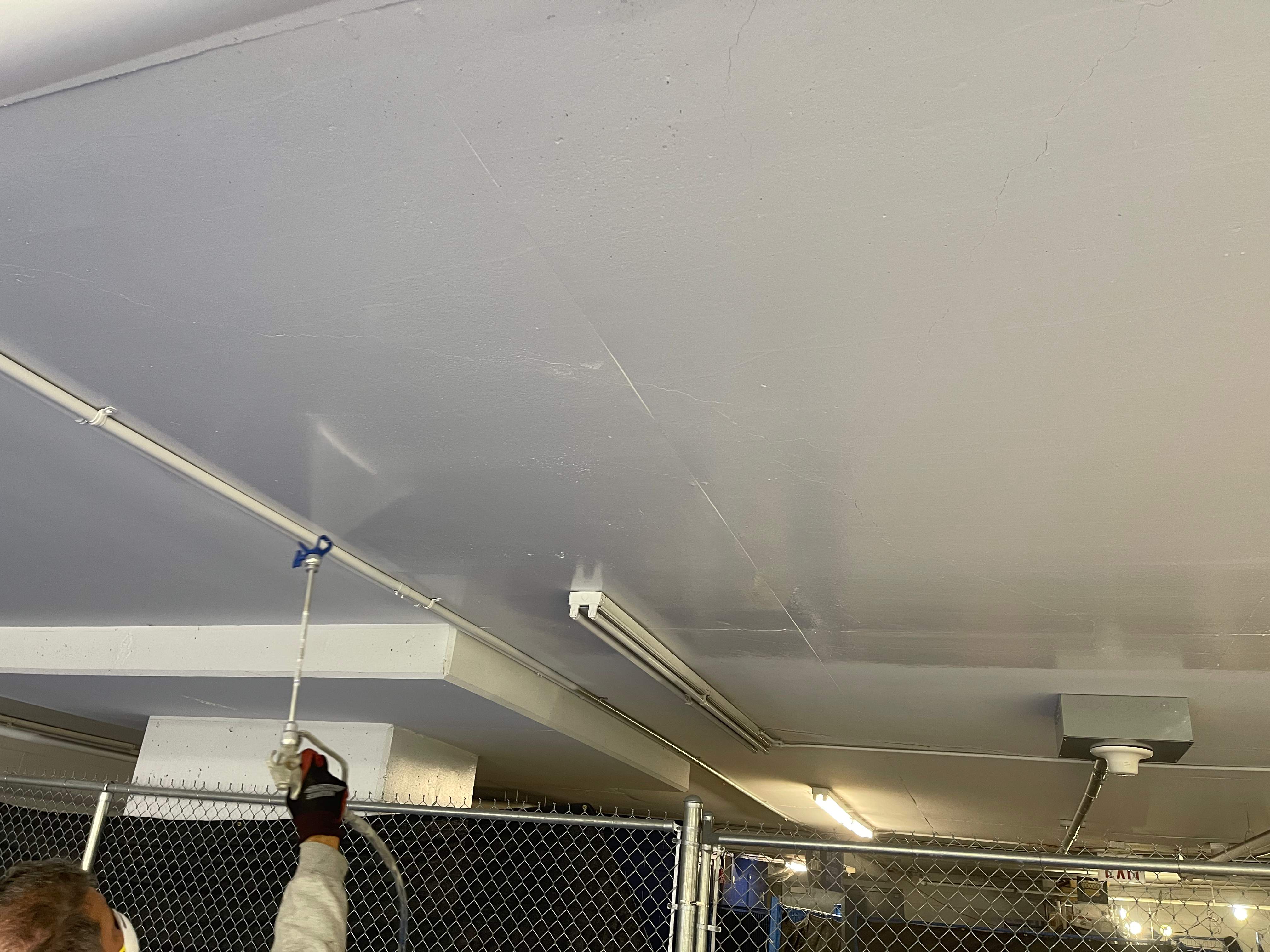 Commercial Ceiling Painting – Downtown Location by YVR Construction Group