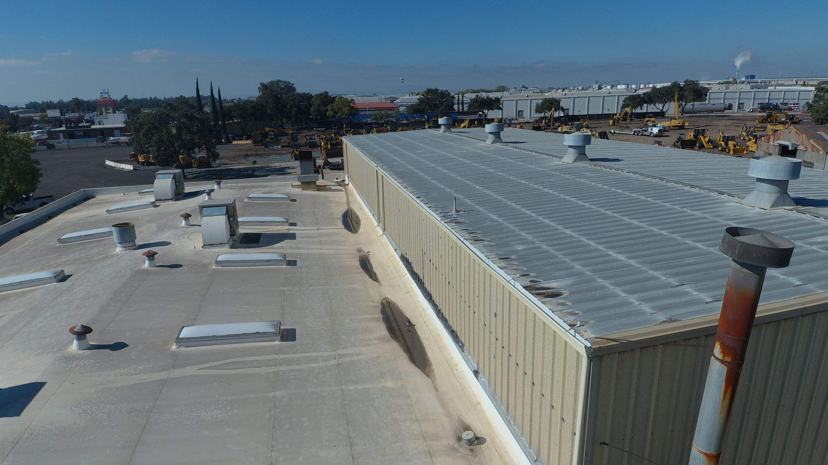 MR Roofing system using Conklin BenchPly system with PUMA top coat by Straight Edge Roofing Inc