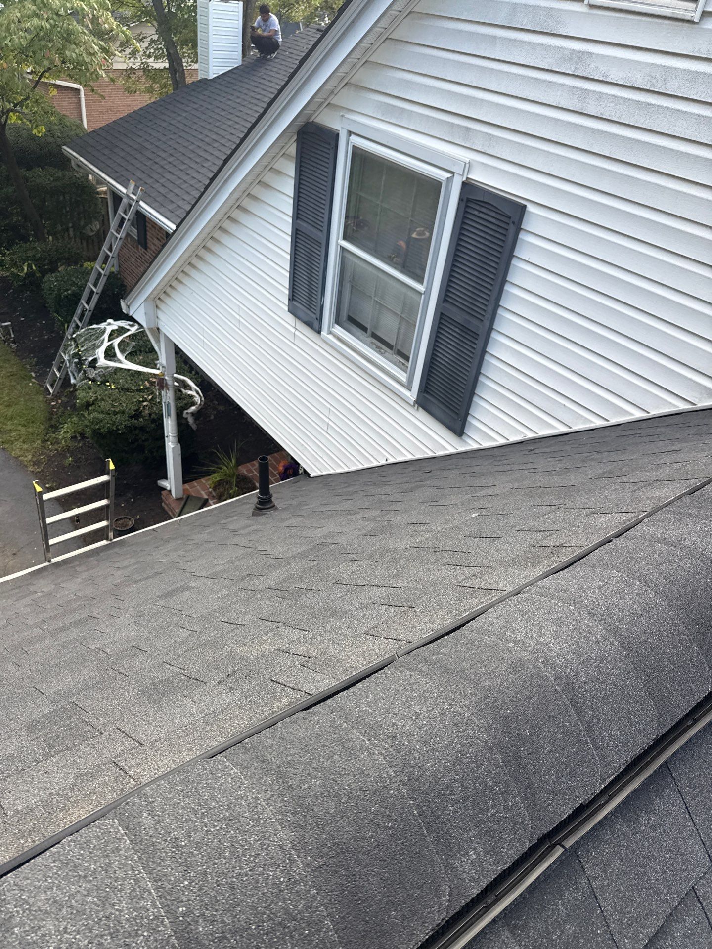 Falls Church: Residential Roof Replacement with CertainTeed Landmark in Moire Black  by RM Banning, Inc.