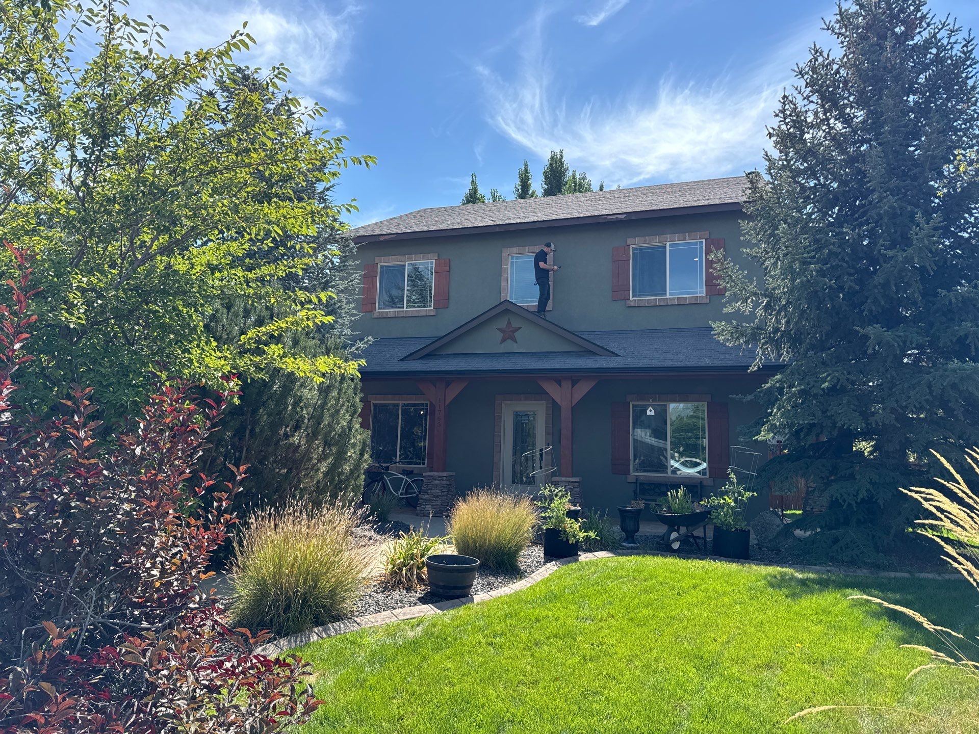 Residential Roof Replacement for Two-Story Stucco Home in Star by Olive Roofing