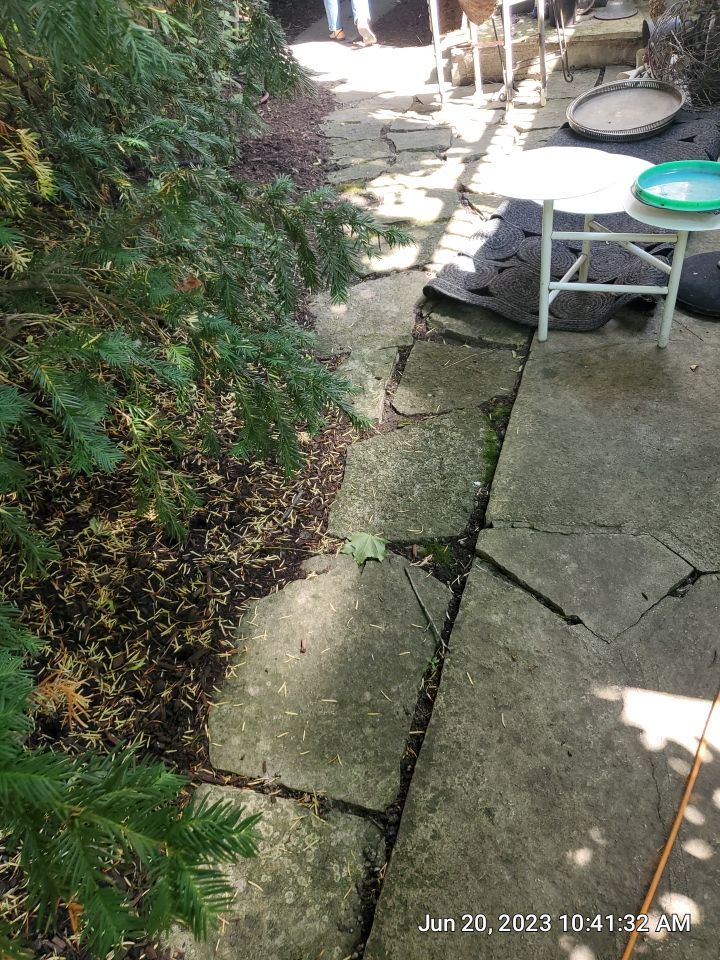 natural stone cleaning using Algaecide, soft wash soap by Northern Power Washing LLC.