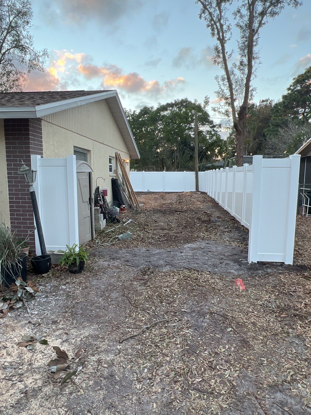 Sarasota, Florida 6 ft. Tall White Vinyl Privacy  by Asap fence and gates, LLC