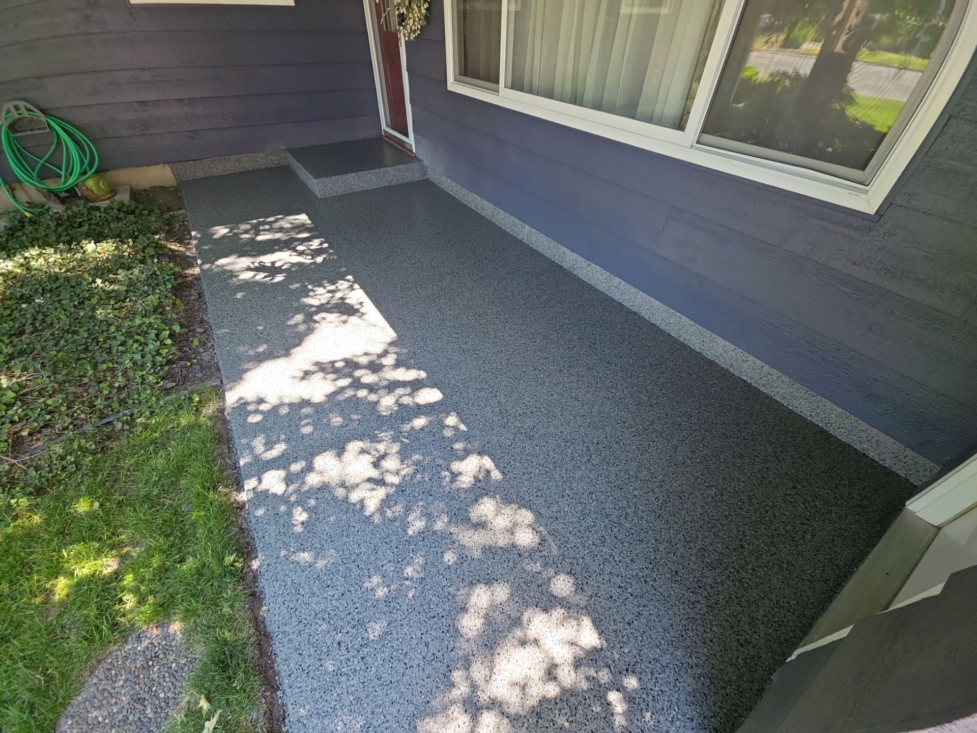 Patio Transformation using Nightfall by Croc Coatings, LLC