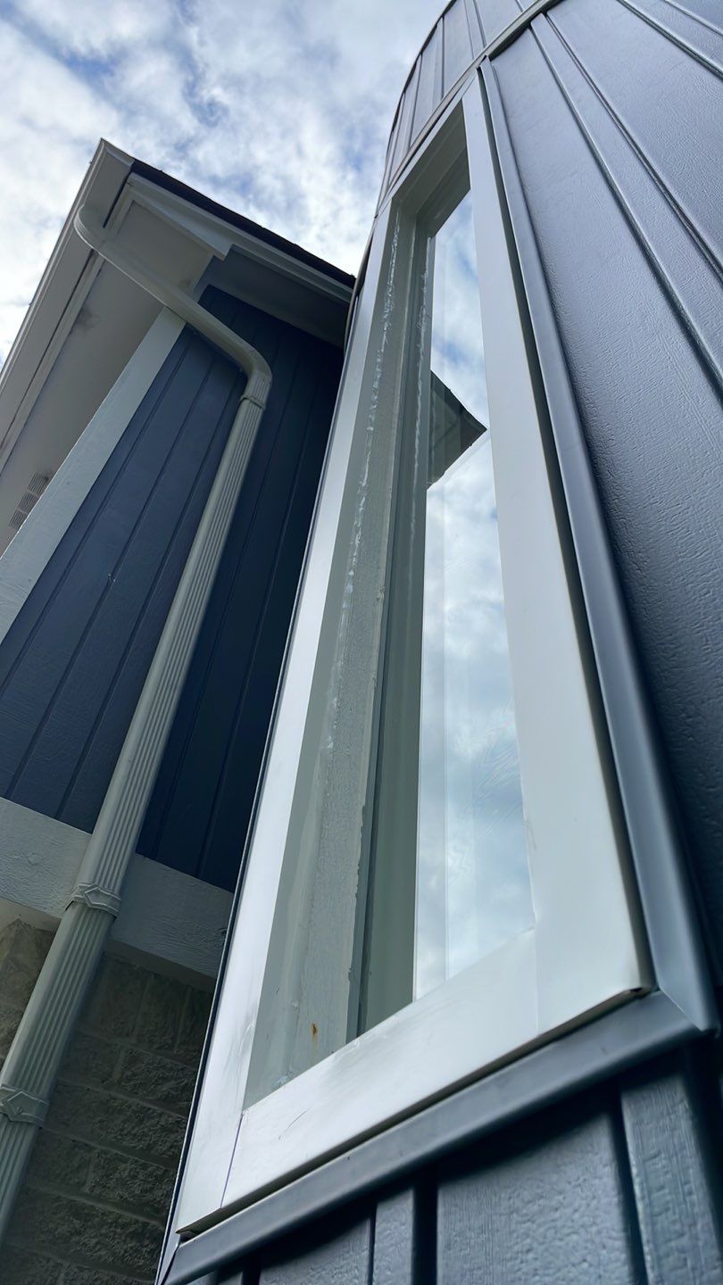 Siding Replacement using CertainTeed Board & Batten Pacific Blue by 180 Contractors