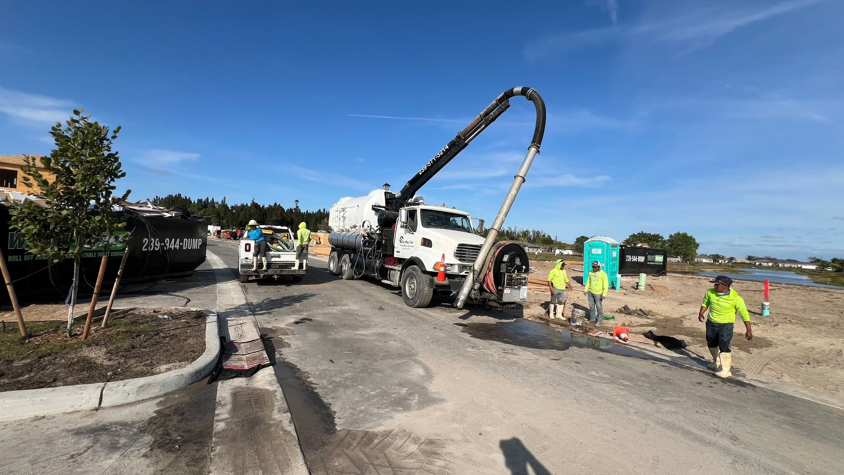 New Community Stormwater System Catch Basin Cleaning by Don Mar, Inc. Storm Water Solutions
