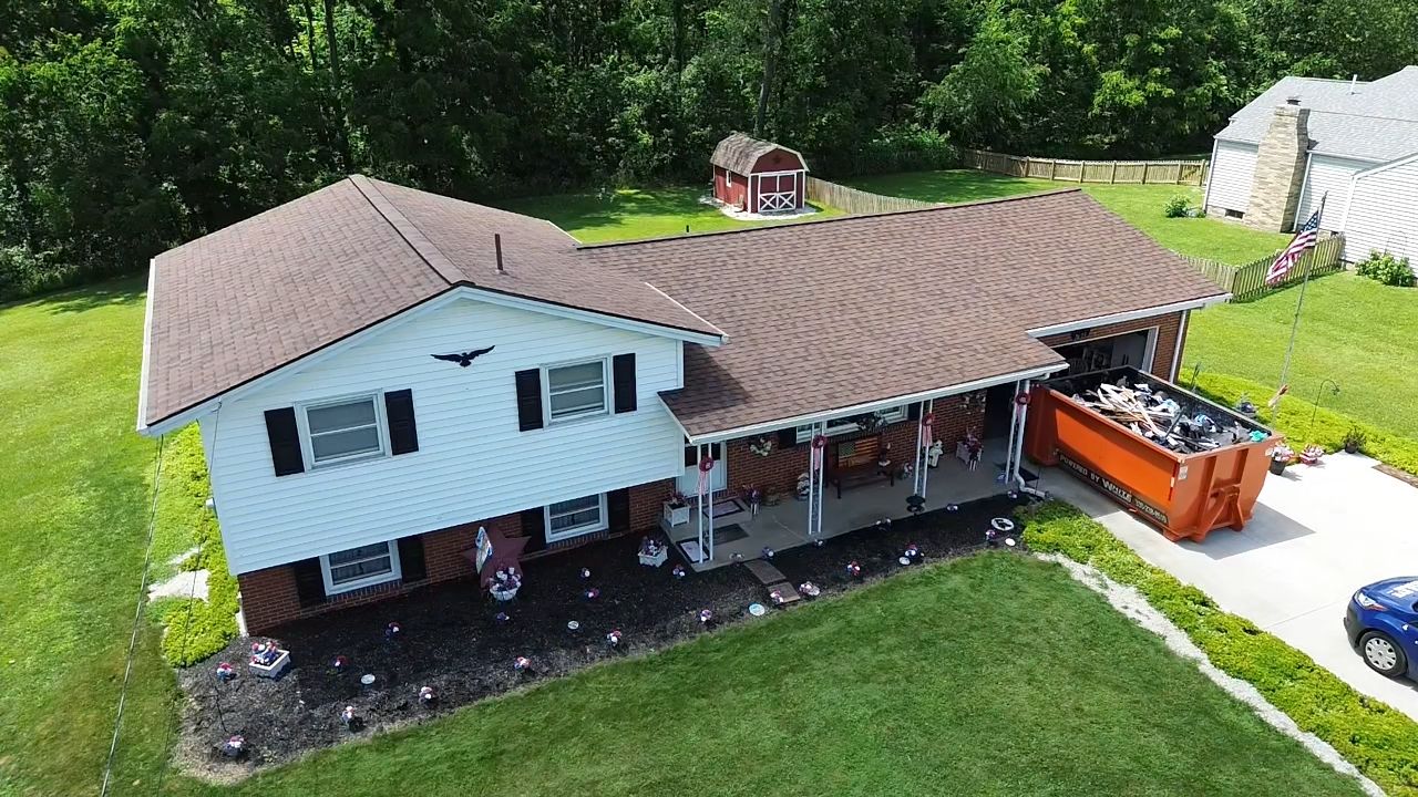 Atlas Pinnacle, Color, Burnt Hickory, Drip Edge, Color, Royal Brown by Eagle Eye Roofing