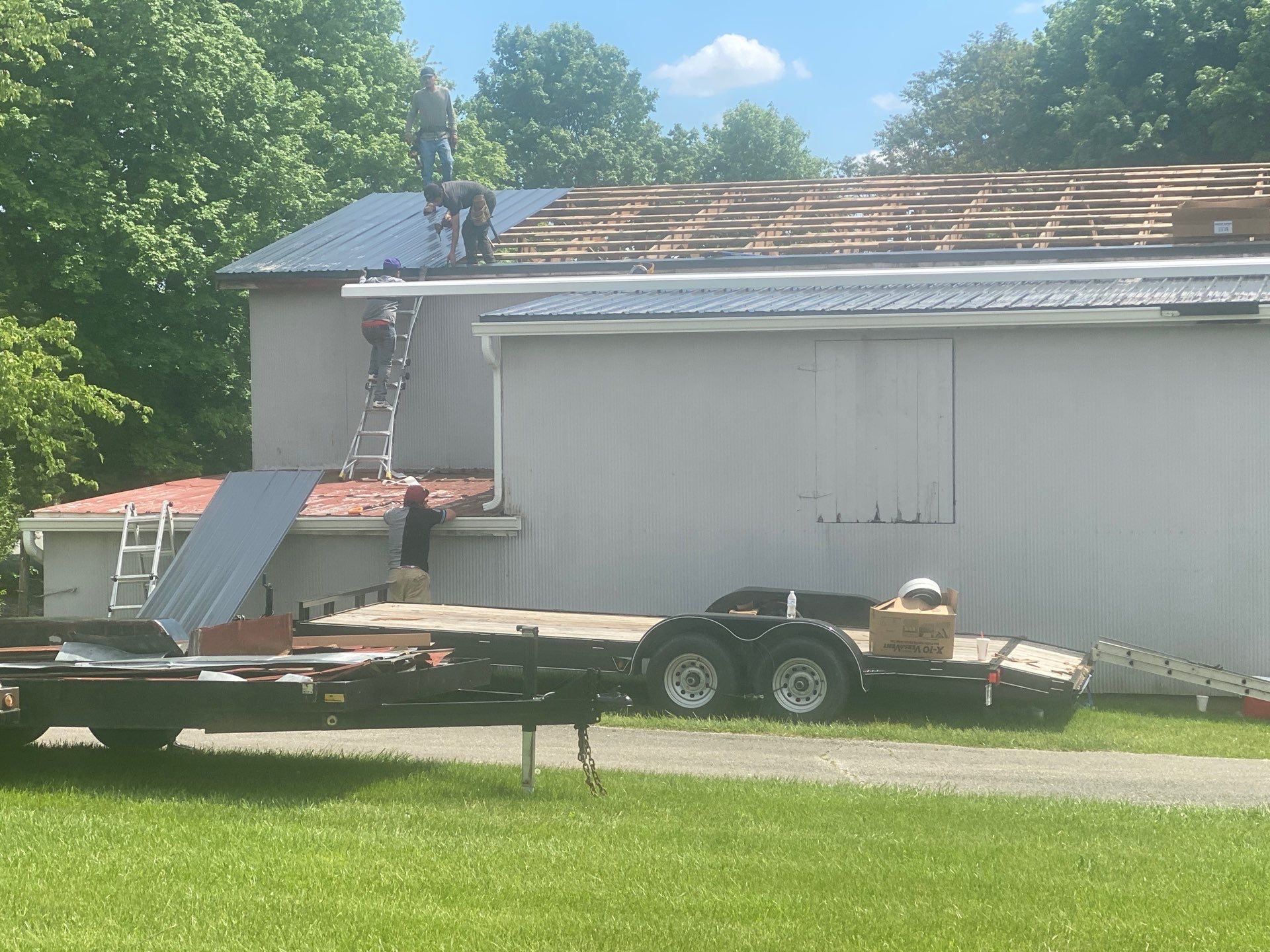 Hail Damage Replacement, Metal Roofing  by Storm Contracting 