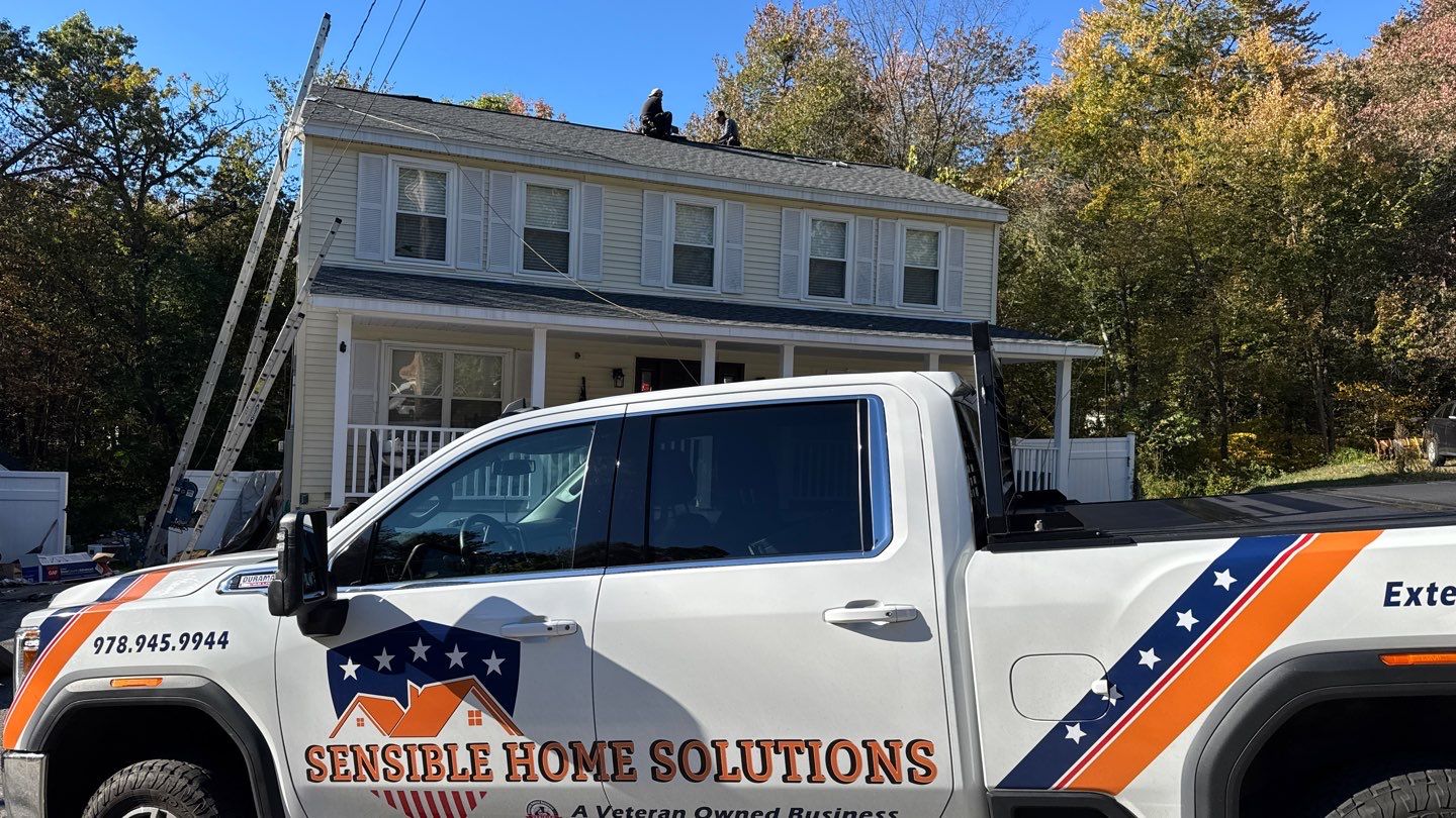 Full Roof Replacement with New Plywood Decking & Gutter Installation by Sensible Home Solutions