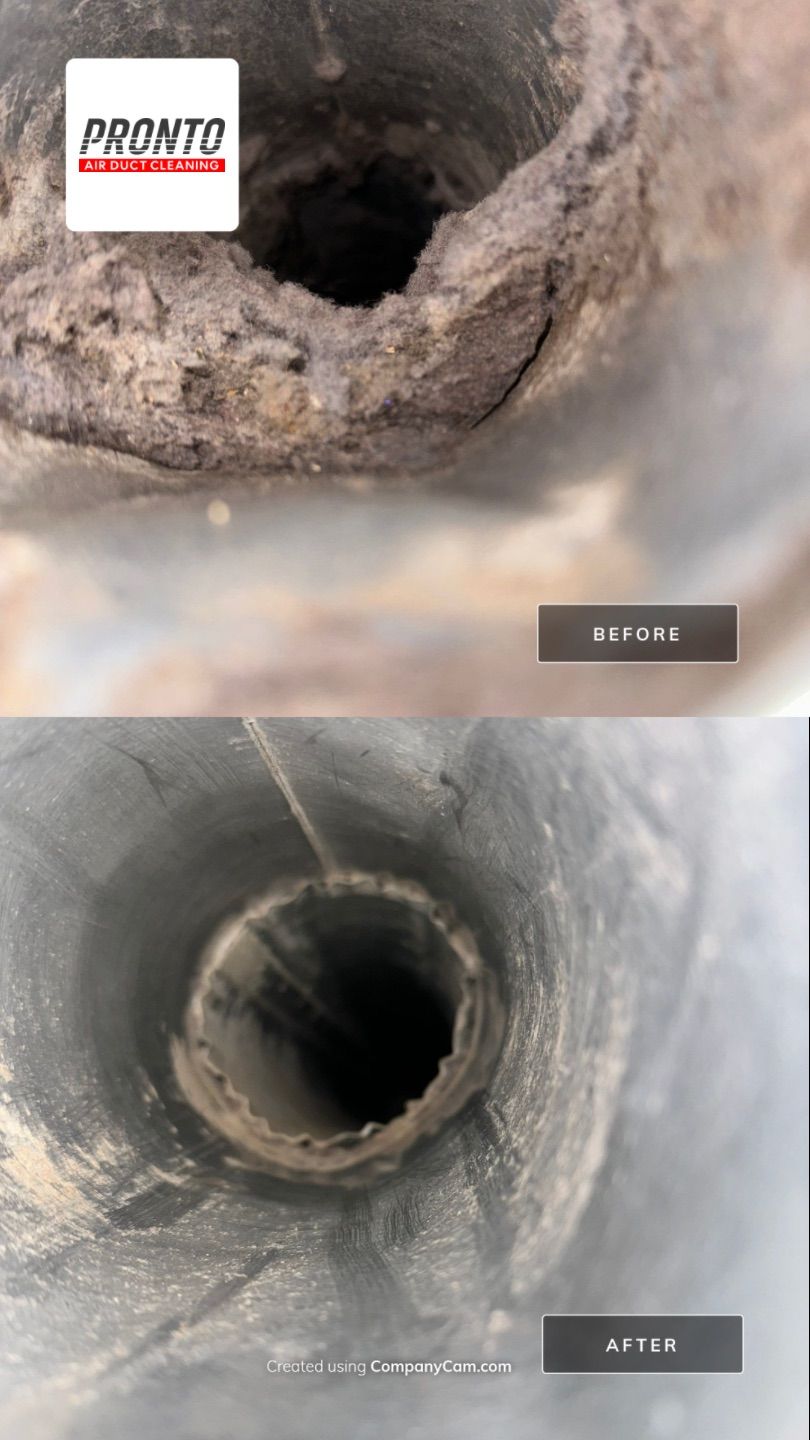 Air duct cleaning using Hypervac by Pronto Air Duct Cleaning