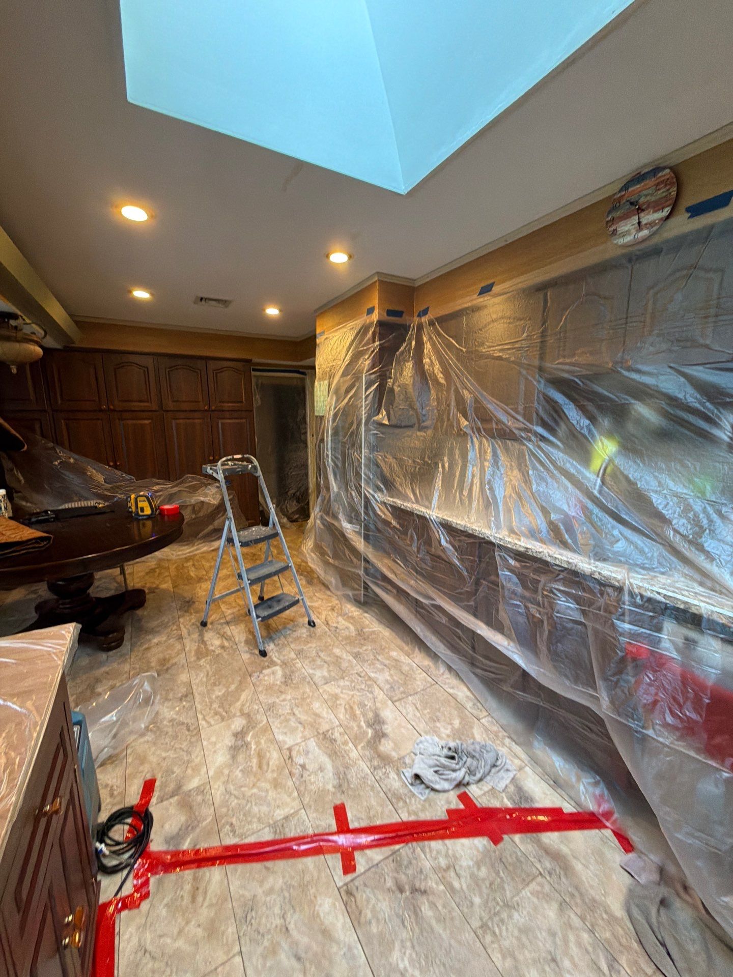 Water Damage slab leak by Newhouse Restoration