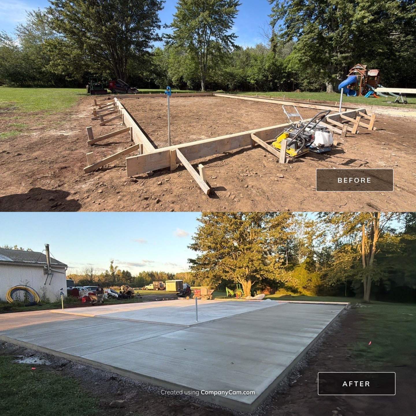 Pole Barn Floor w/ Broom Finished Apron by NG Masonry & Construction LLC