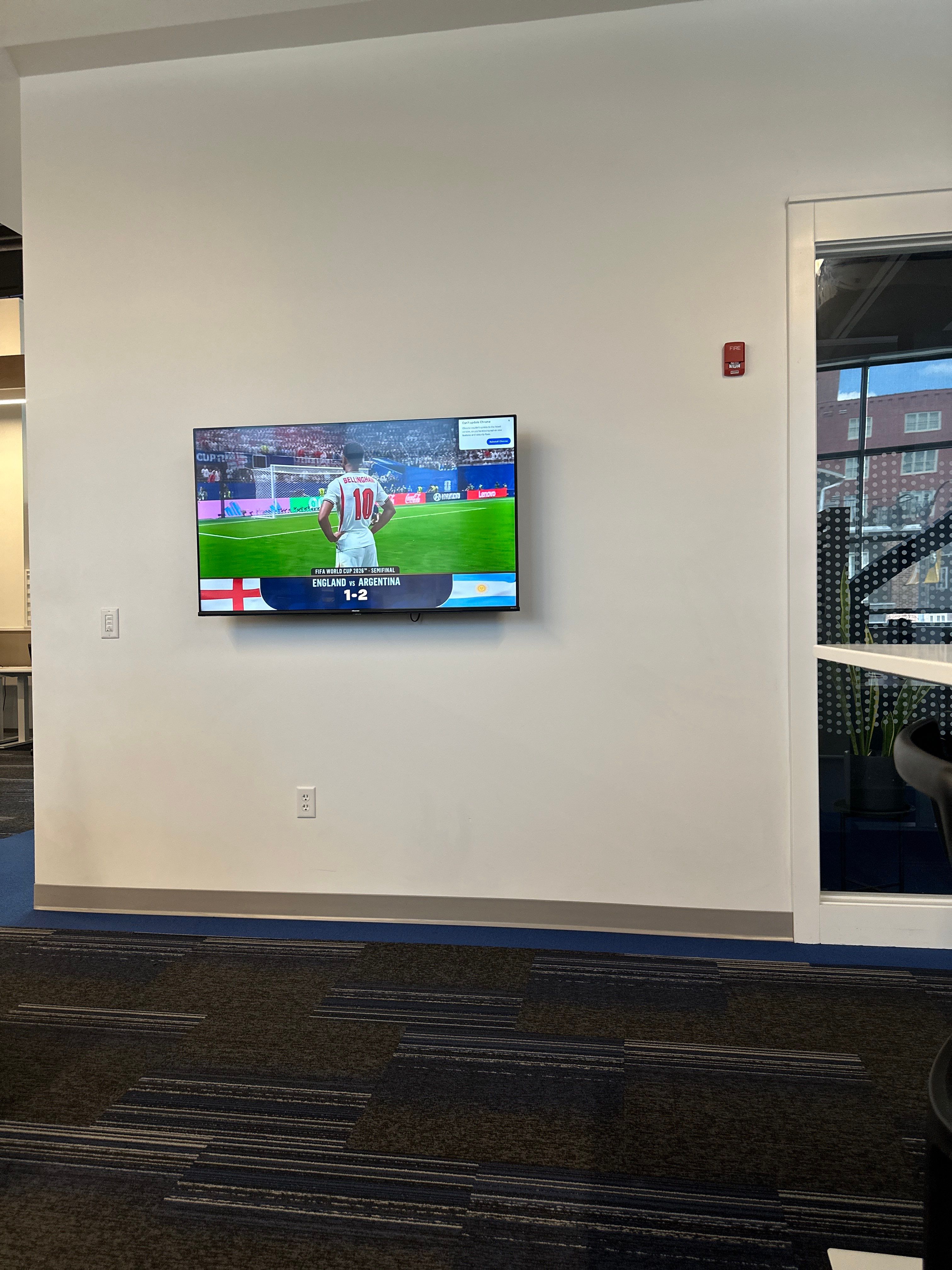 Modern Commercial Office Workspace Buildout and TV Installation in Lincoln by CompanyCam Sales Demo