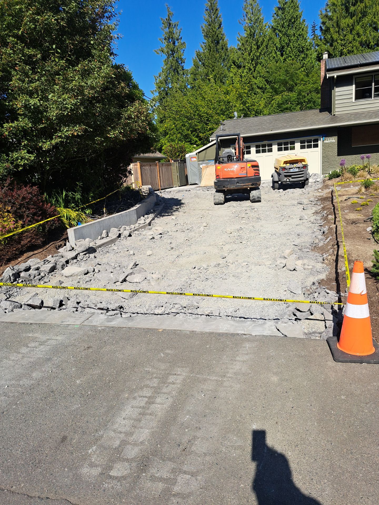 Concrete Driveway Makeover | Edmonds  by Jireh Asphalt & Concrete Inc 