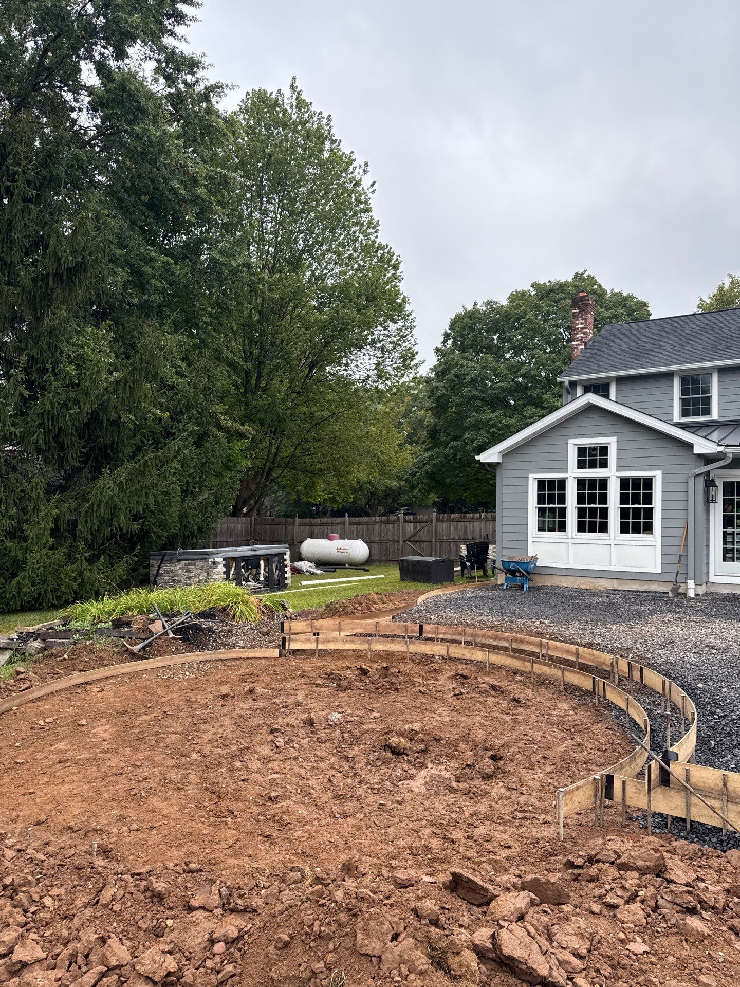 Stamped Concrete Pool Deck - Yardley by Architectural Concrete Design