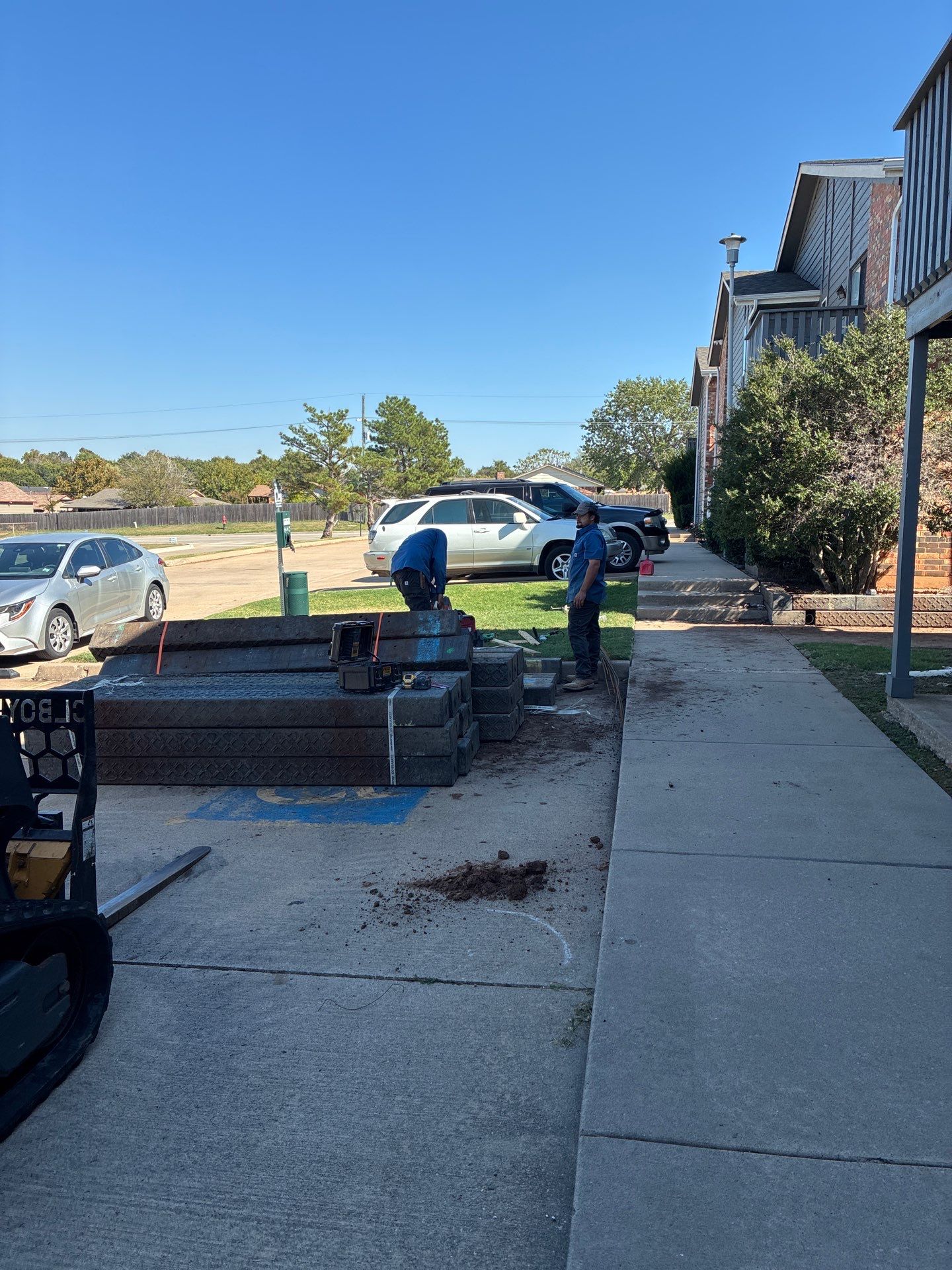 Landscape and concrete work by Clays Services Inc