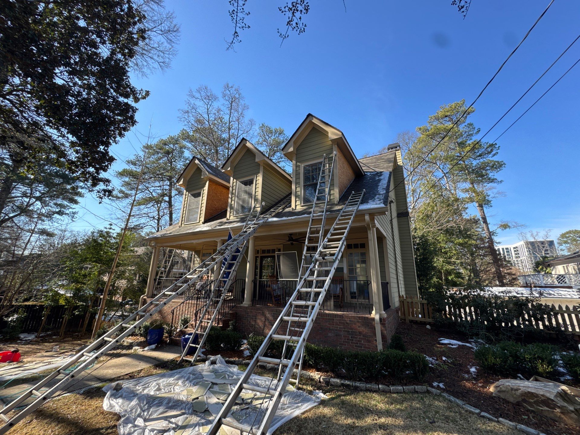 Full Exterior Home Painting and Trim Update in Atlanta by Swift Home Renovations