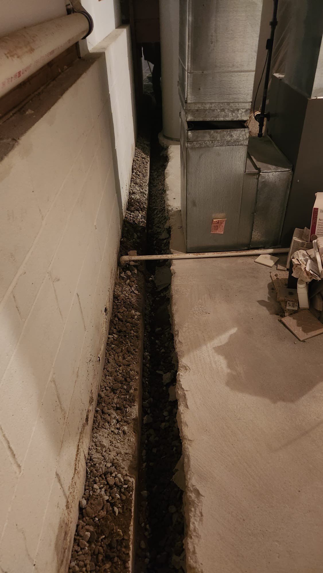 Interior French Drain in Mountain Lakes, NJ by Pure Service Pro, LLC 