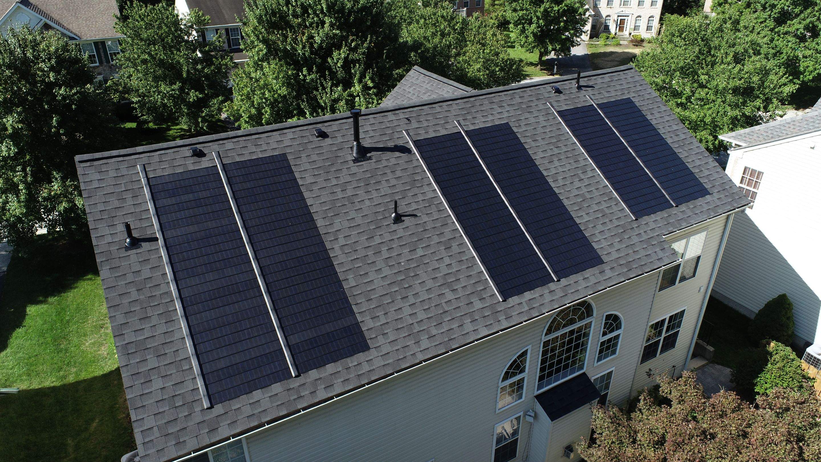 GAF Timberline Solar Roof Ellicott City, MD by American Home Contractors