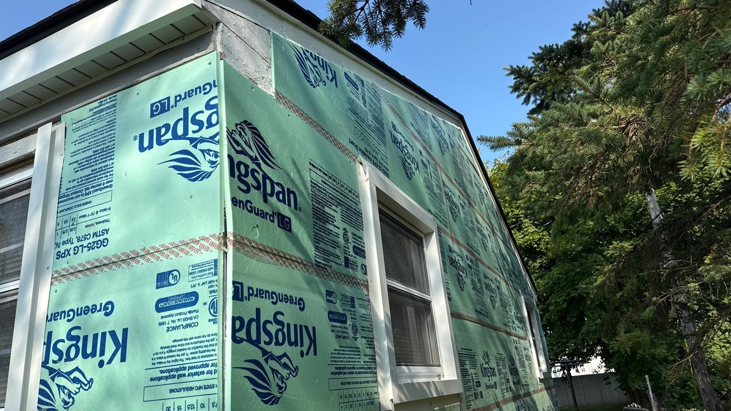 Siding Replacement using Alside D5" Platinum Grey by 180 Contractors