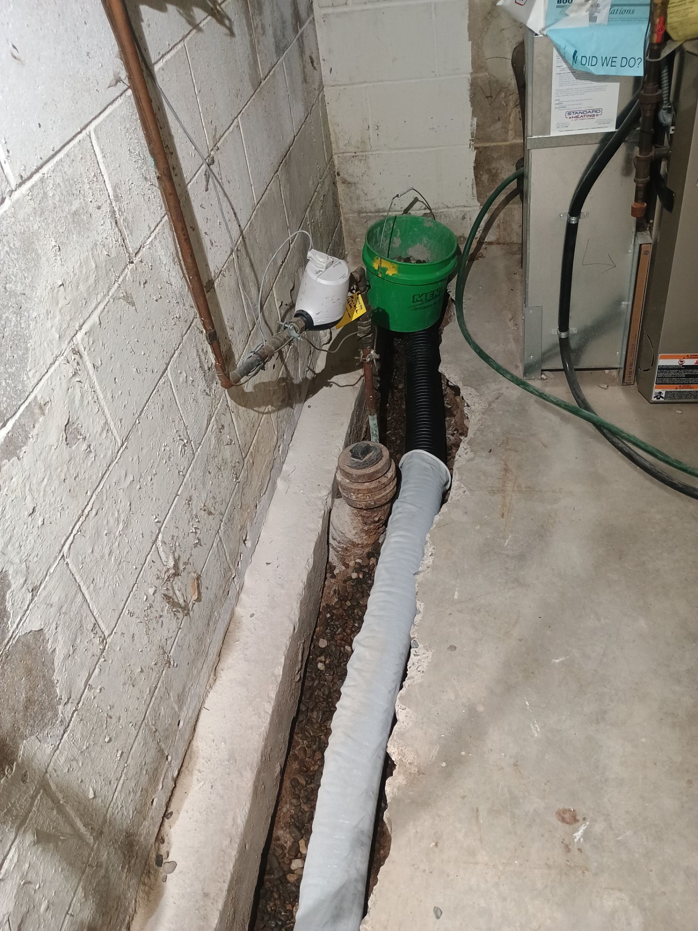 Interior Drain Tile Installation near Columbia Heights, MN by Waterproofing Northeast