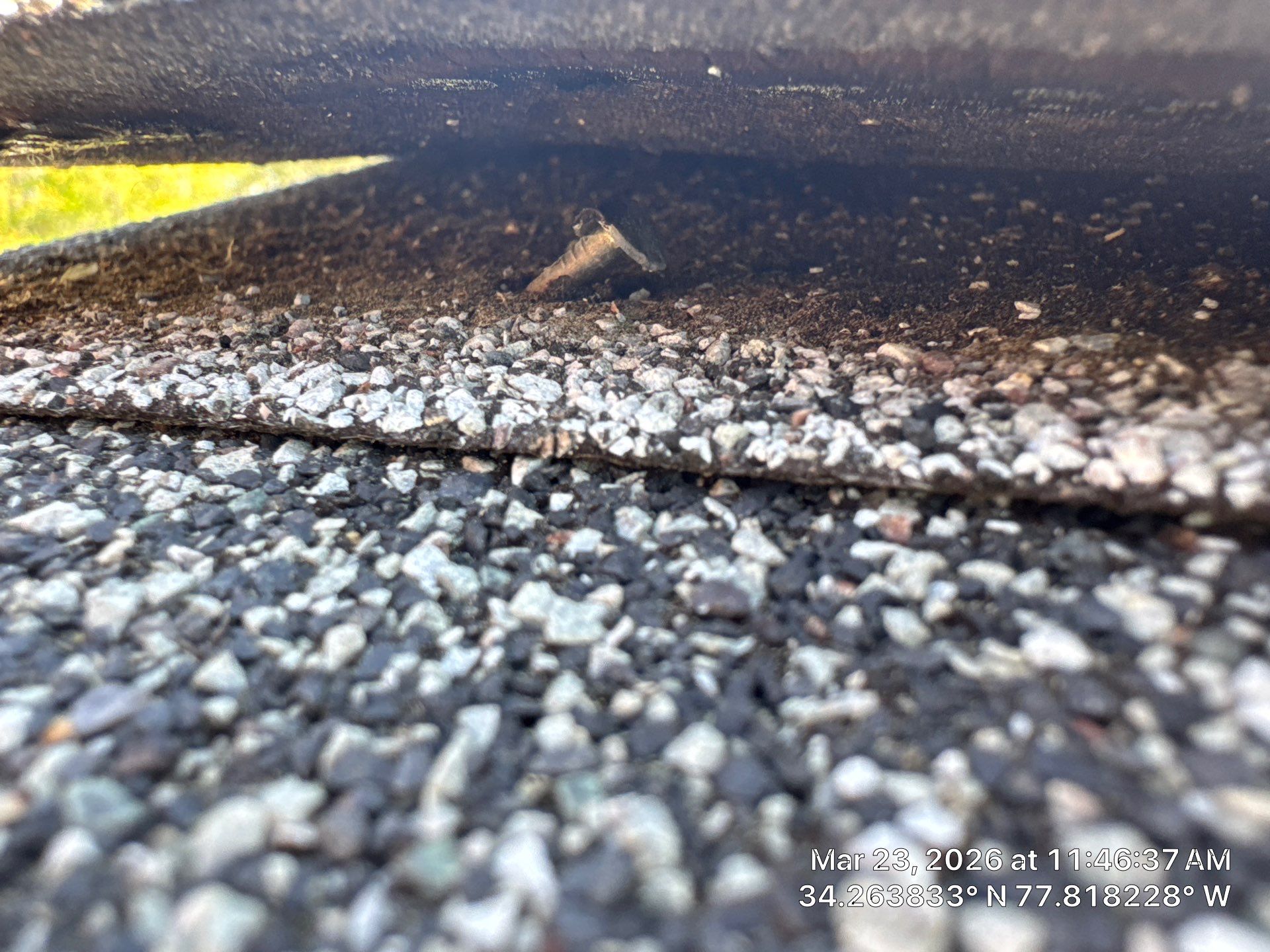 A 5-year-old roof that needed full replacement by North Carolina Roofs